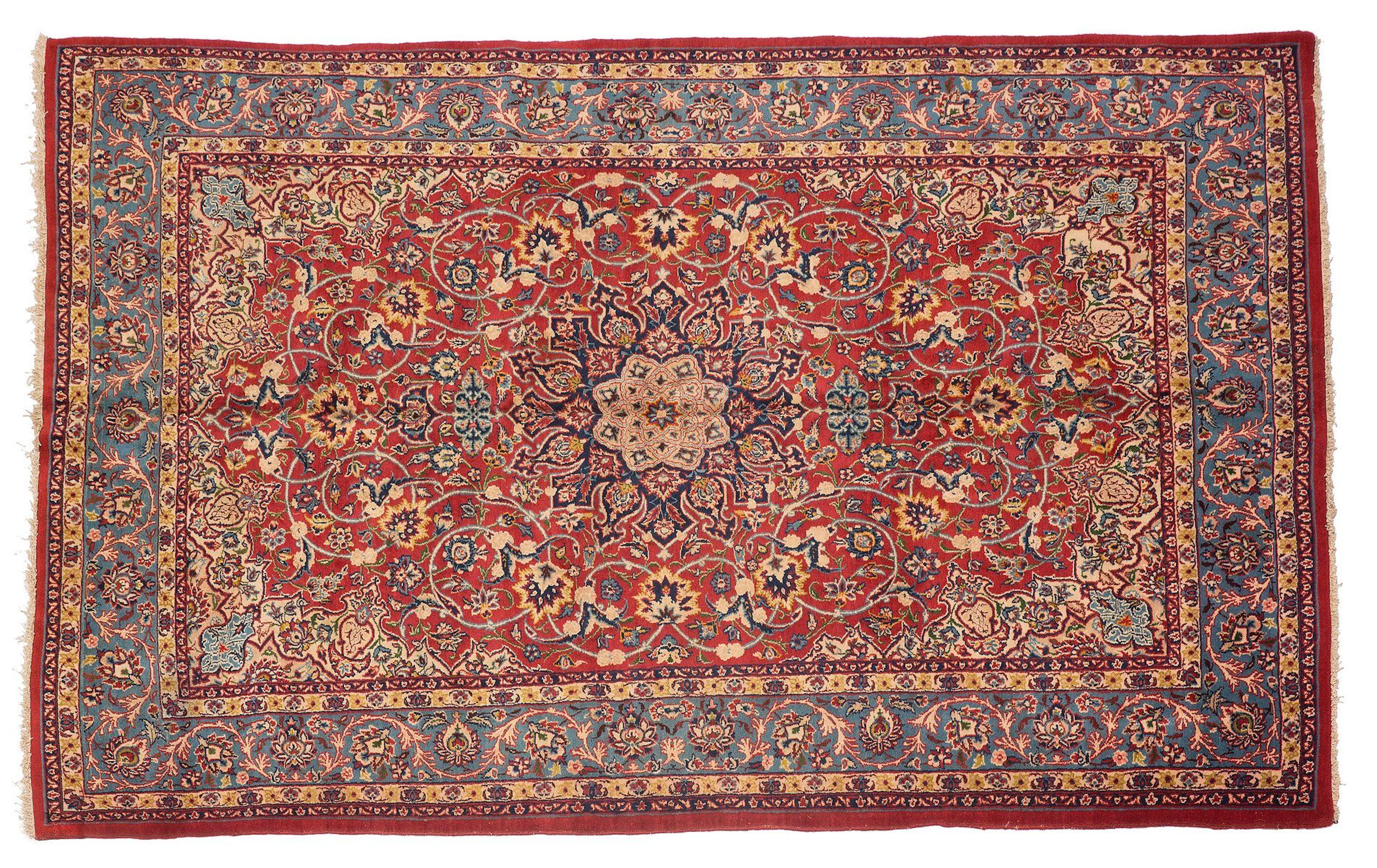 Tapis ISPAHAN (Iran), époque du Shah, milieu... - Lot 24 - Rossini