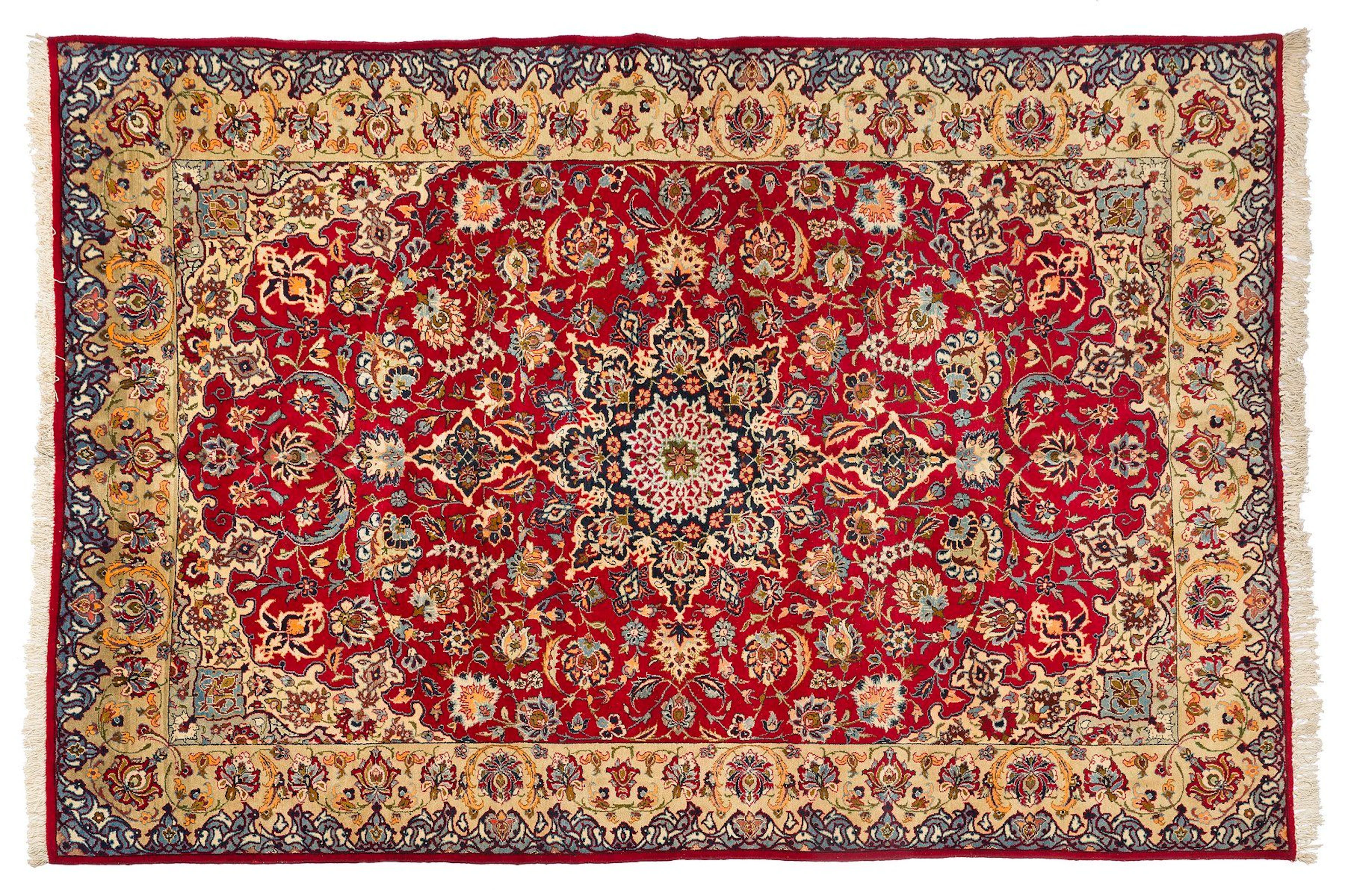 Tapis ISPAHAN (Iran), époque du Shah, milieu... - Lot 26 - Rossini