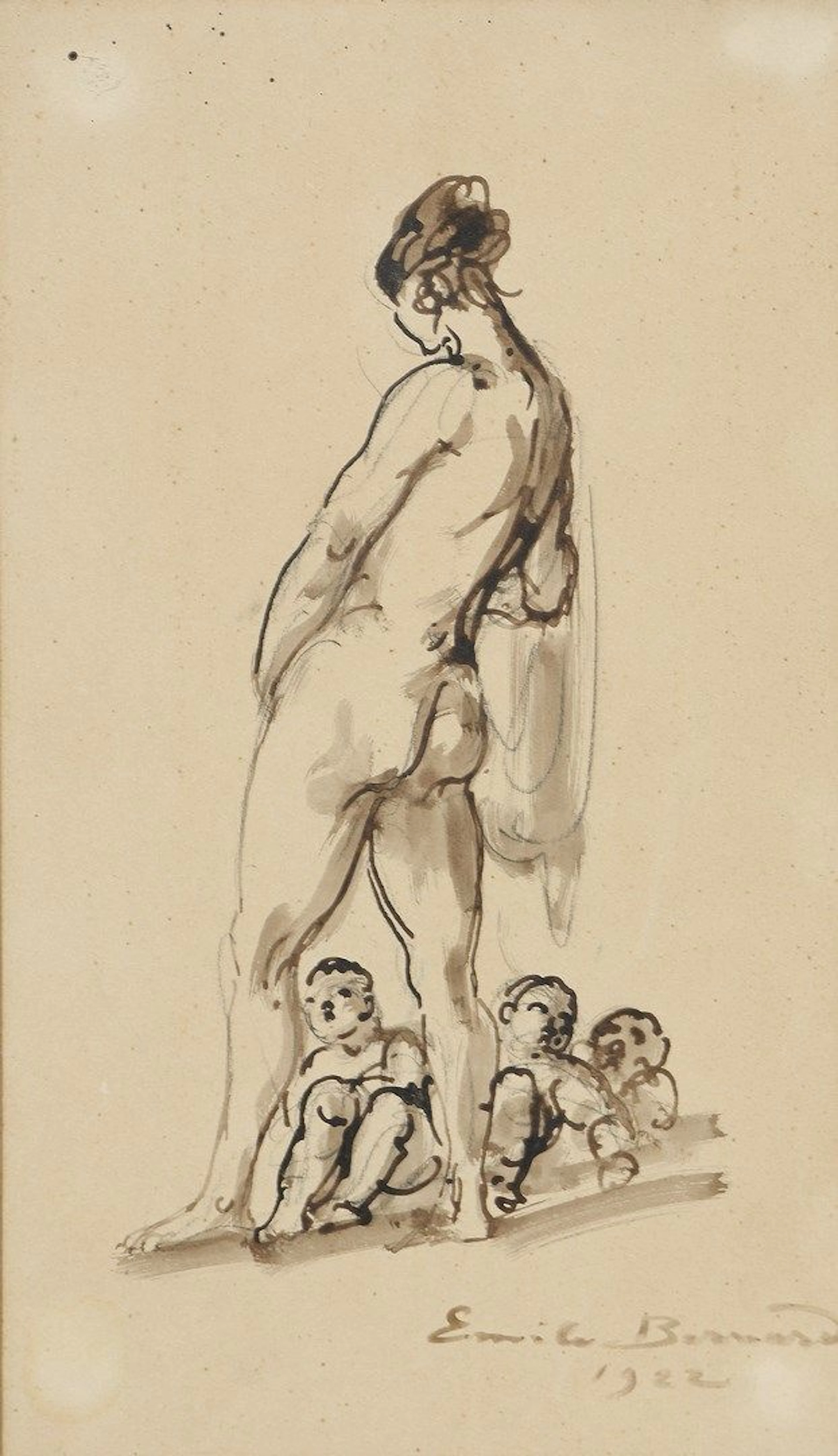 BERNARD Émile, 1868-1941 Nu aux enfants,... - Lot 103 - Rossini