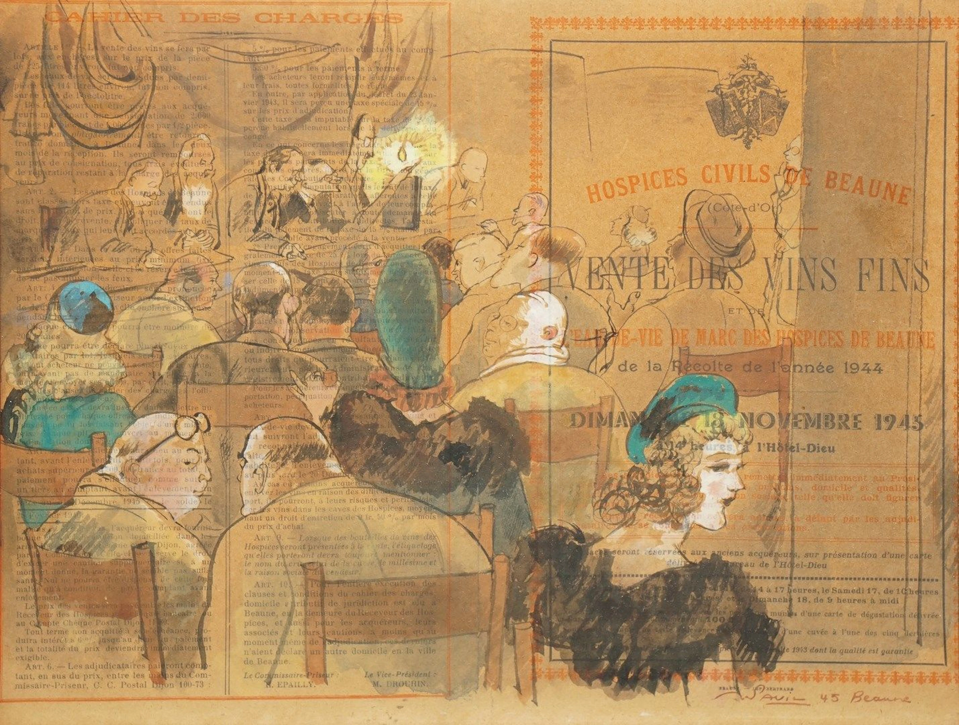 PAVIL Julien, 1897-1952 Scène de vente... - Lot 114 - Rossini