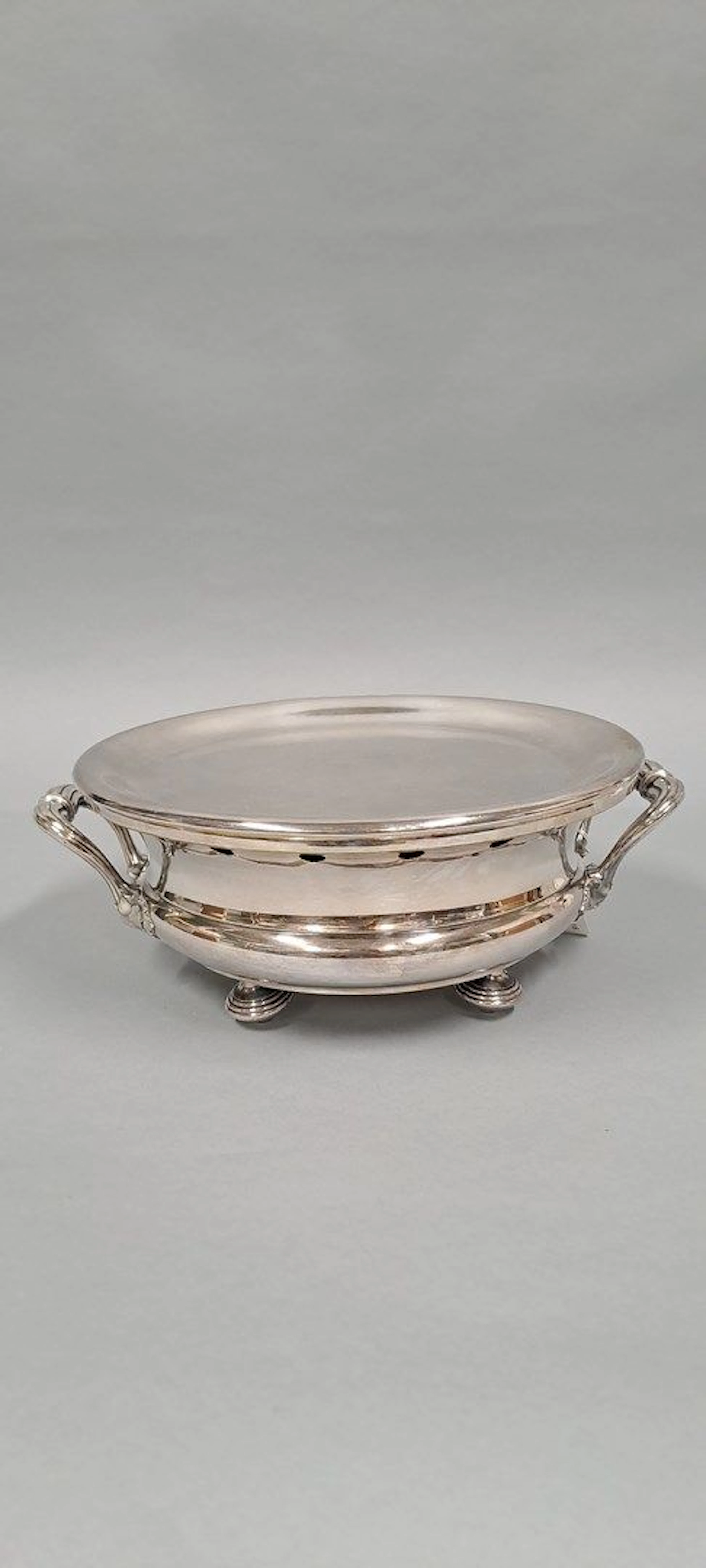 CHRISTOFLE Chauffe-plat en métal argenté... - Lot 271 - Rossini