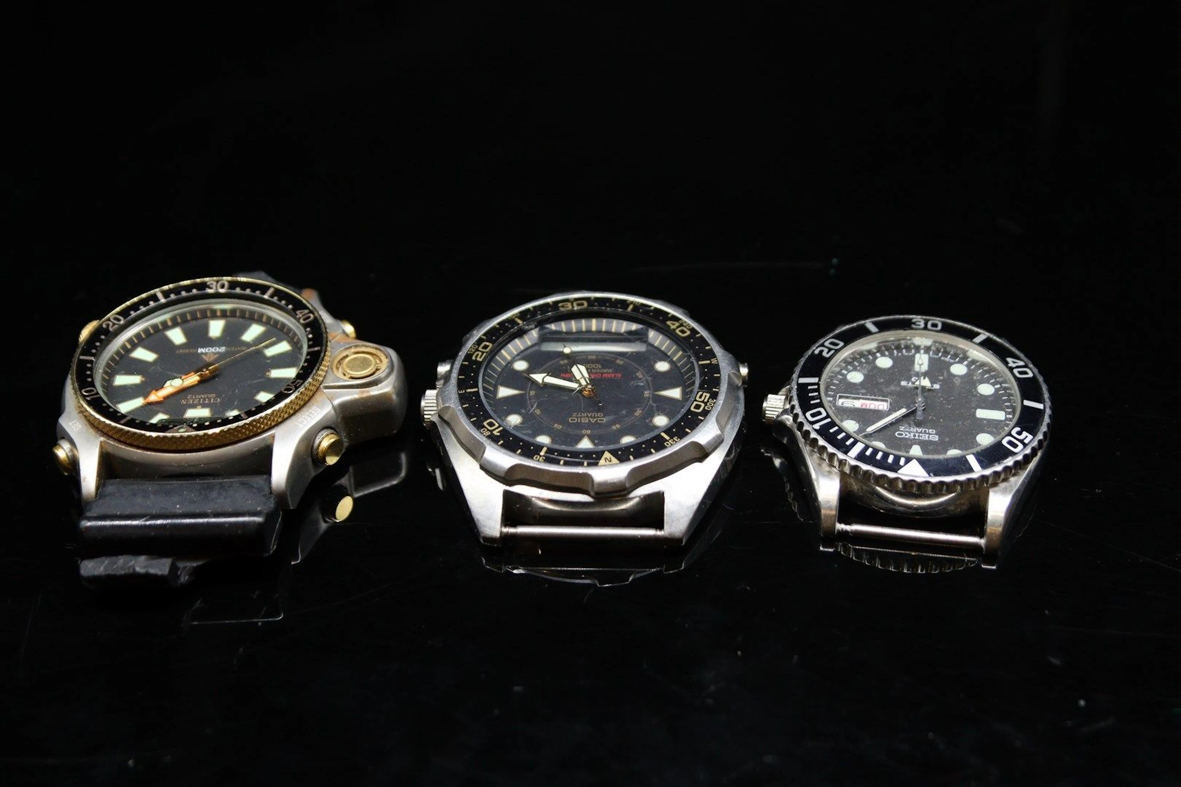 CASIO, CITIZEN, SEIKO Lot de 3 boîtiers... - Lot 642 - Rossini