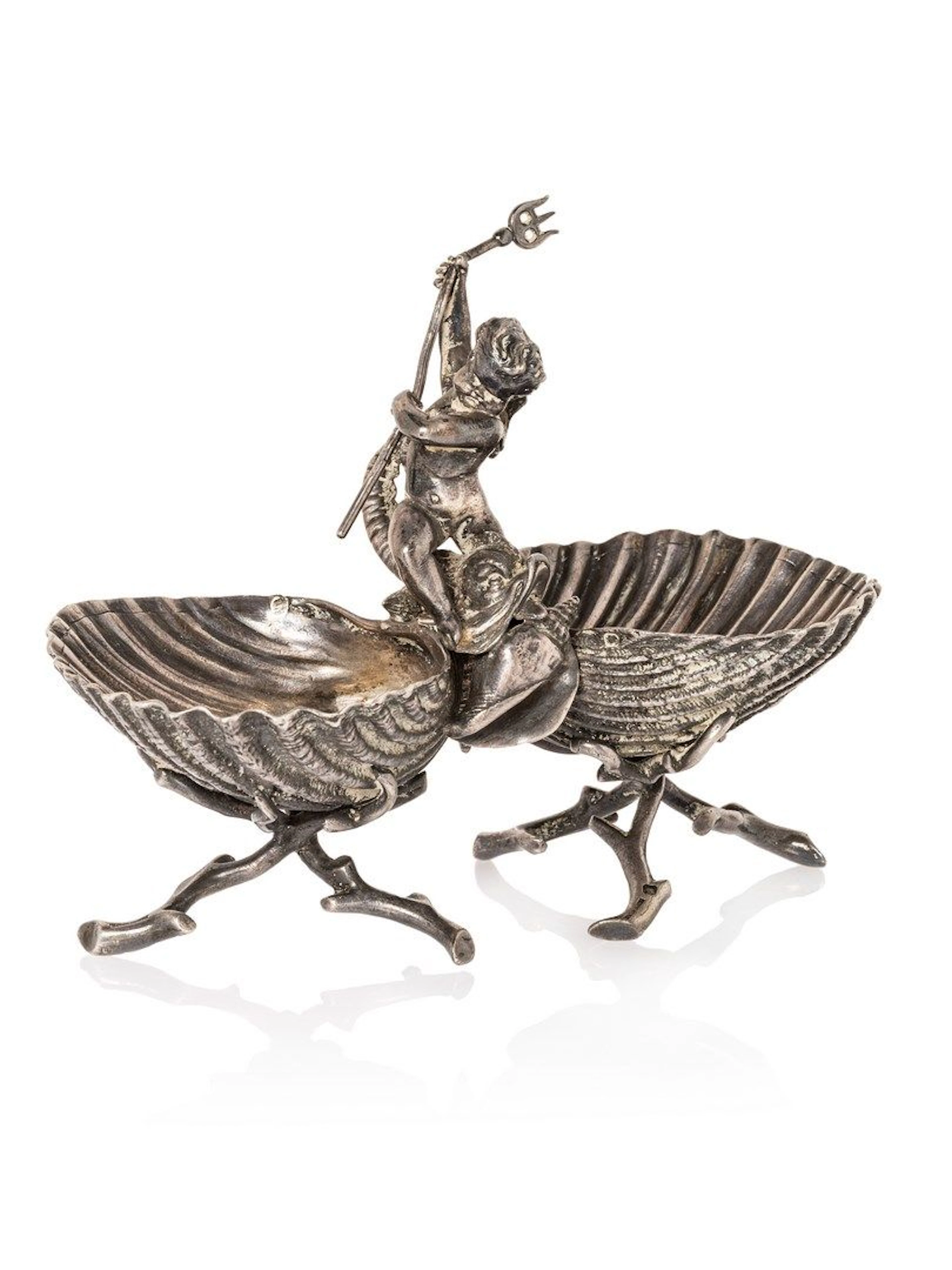 Salière double en argent (950) Orfèvre... - Lot 354 - Rossini