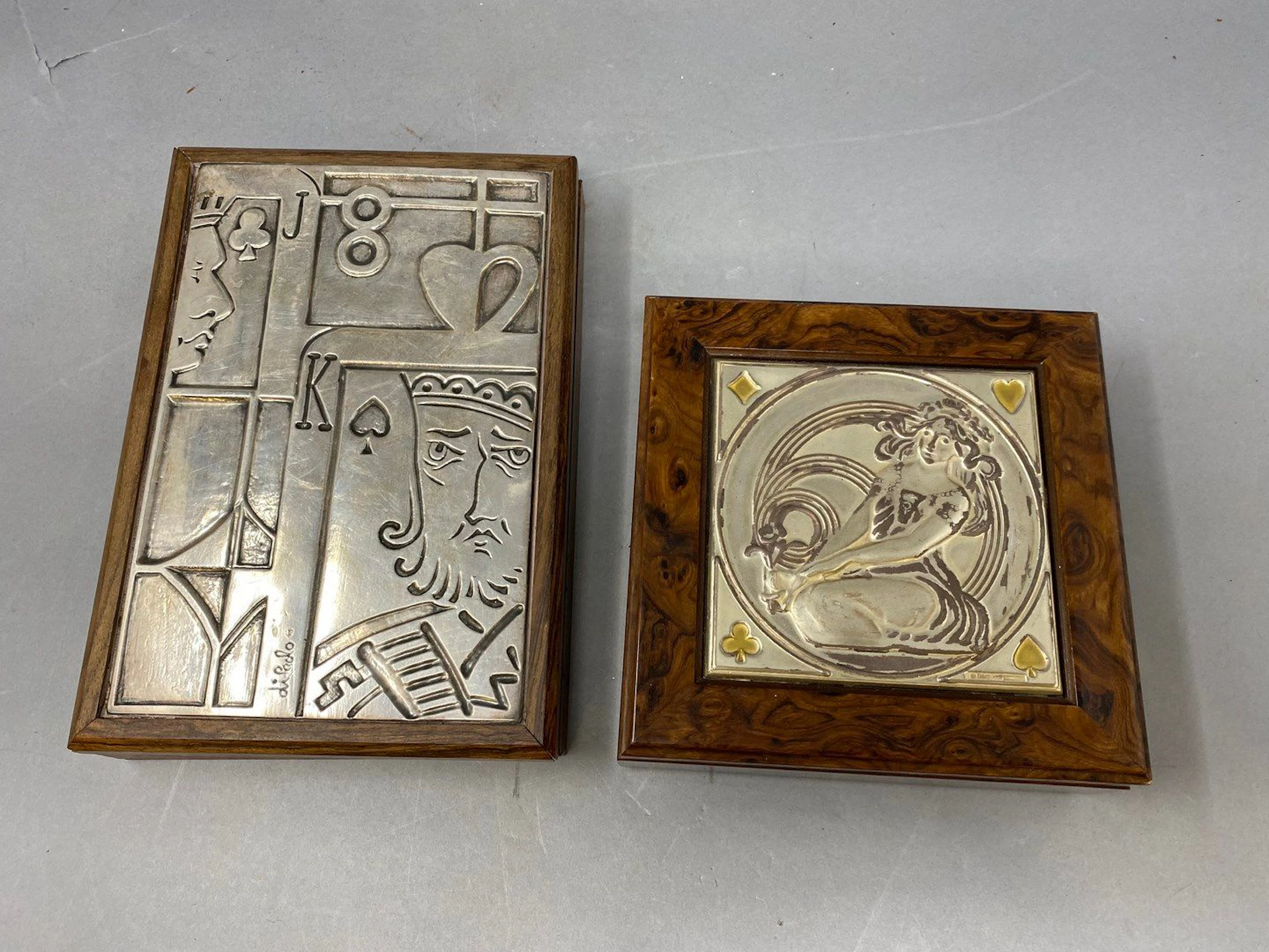 Deux boites dessus argent dont une signée... - Lot 103 - Rossini