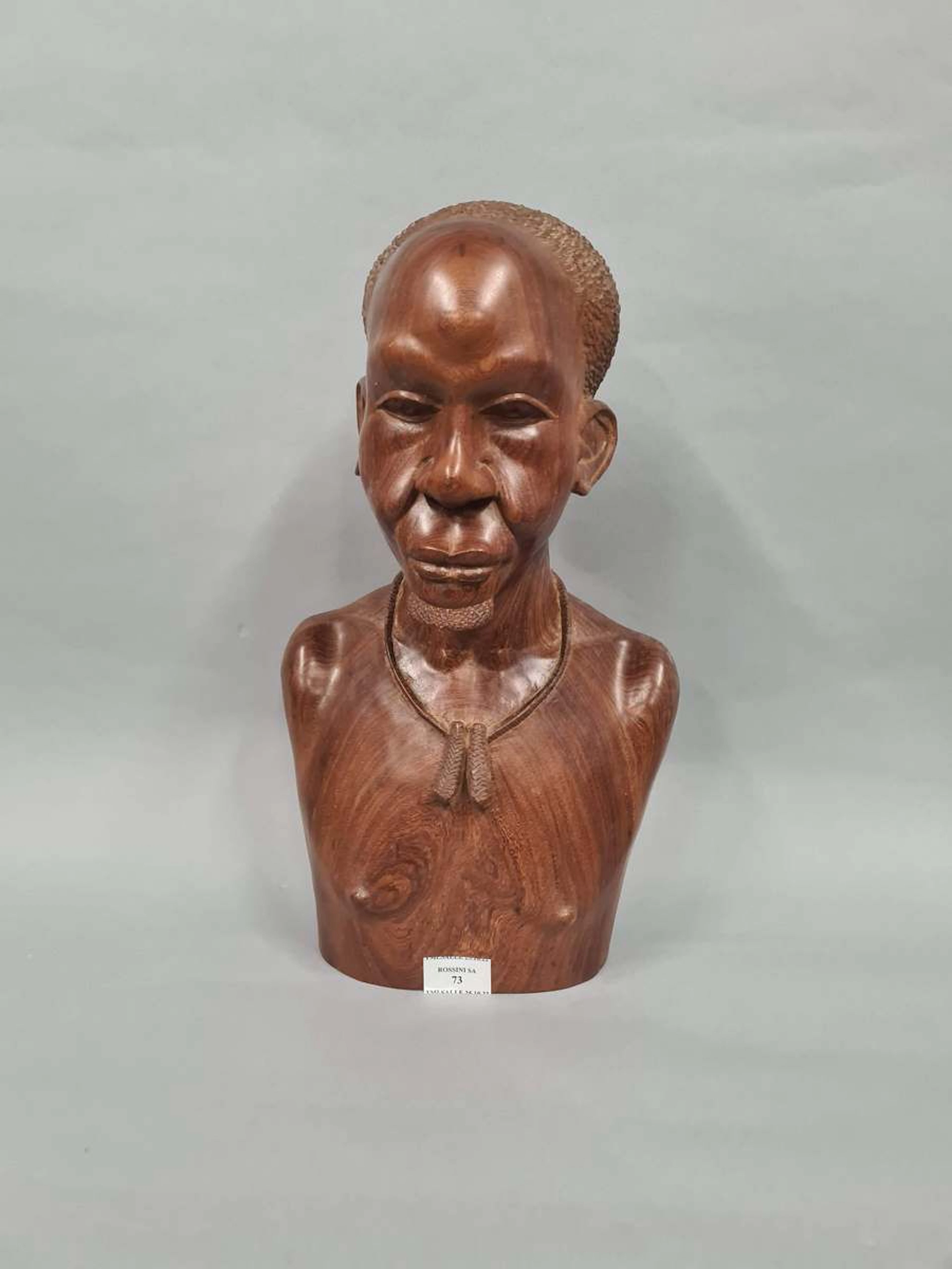 BOUESSO Daniel, attribué à, Buste d'africain, sculpture... - Lot 601 - Rossini