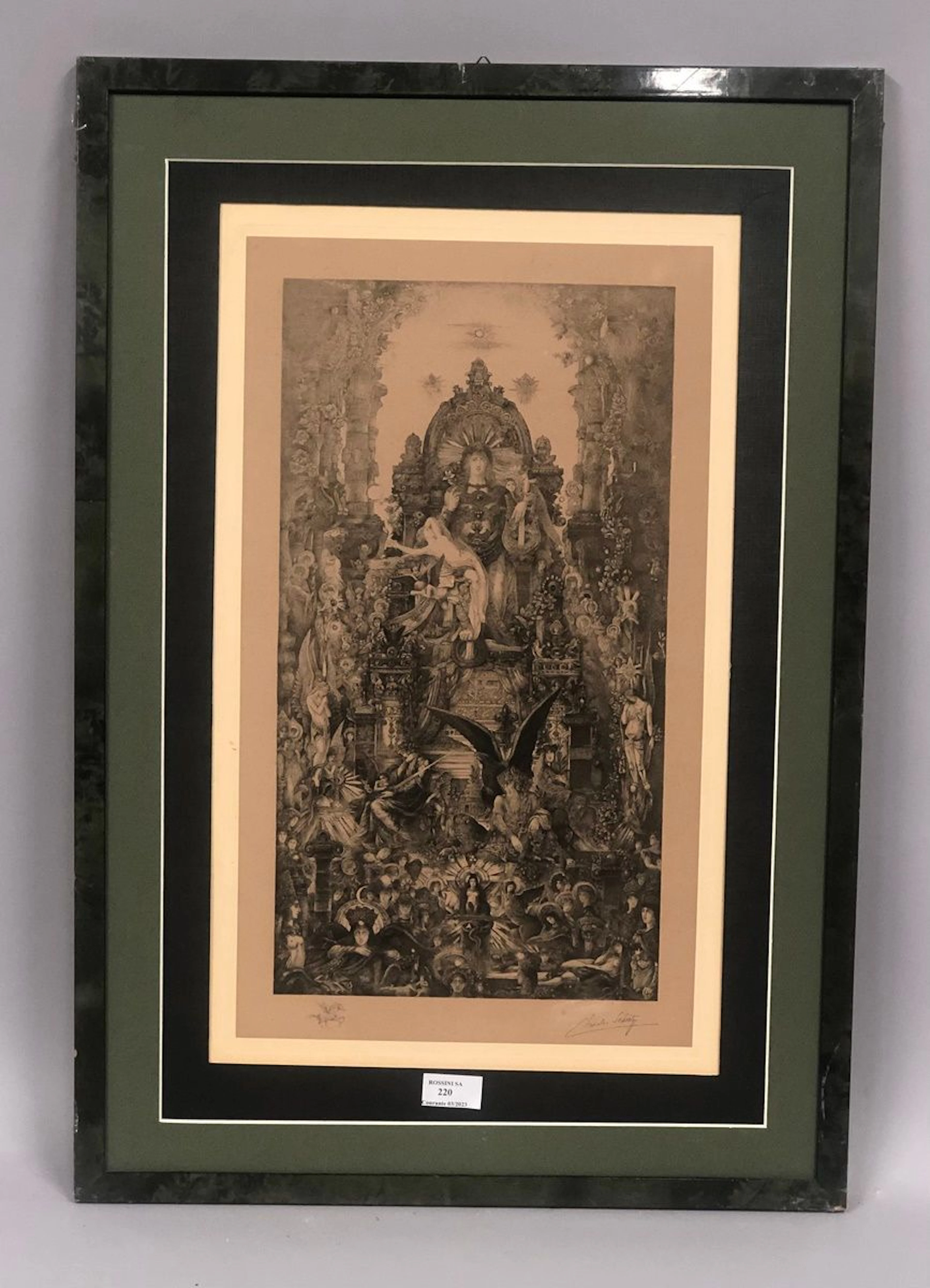 Par Charles Schütz d'après Gustave Moreau Jupiter... - Lot 220 - Rossini