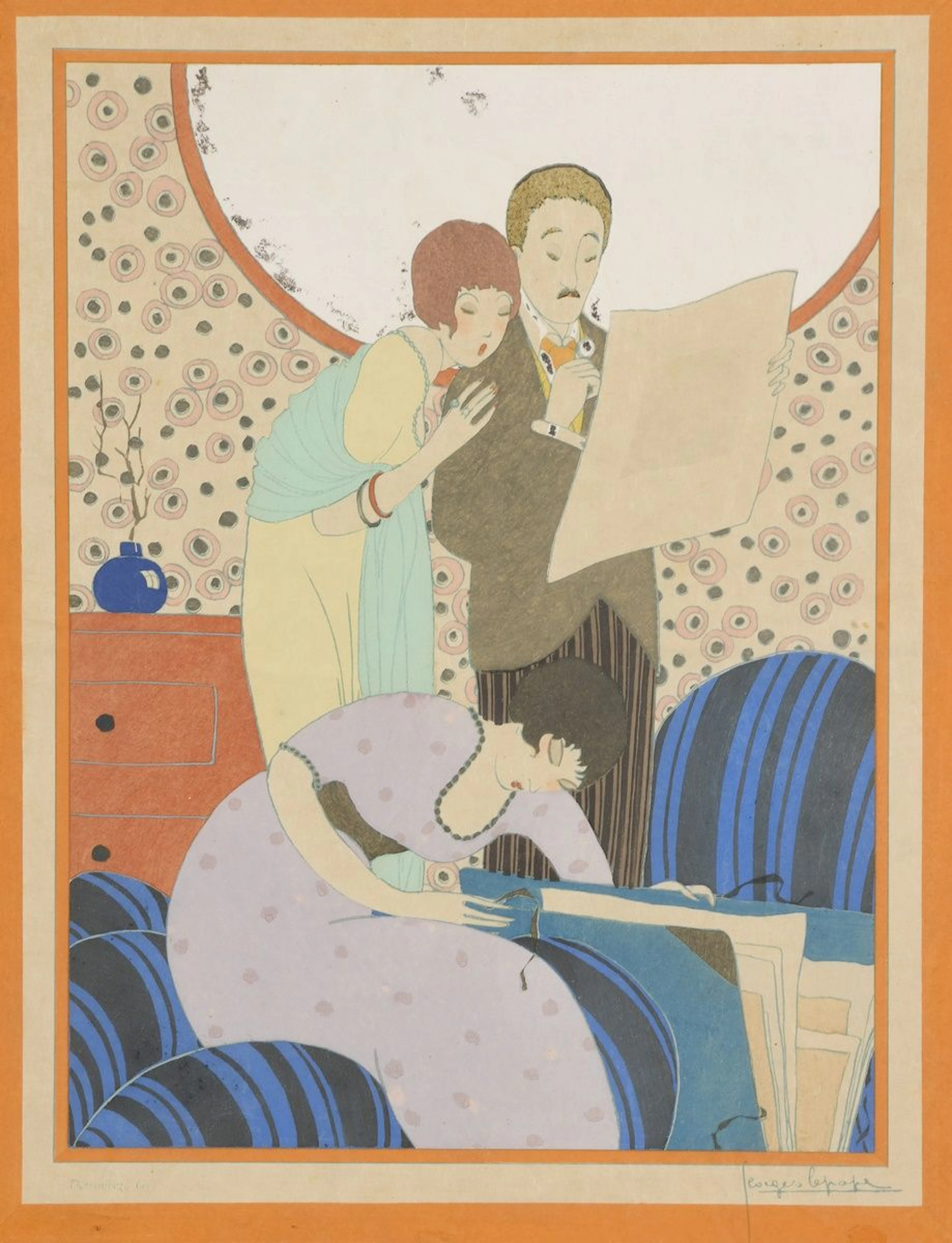 LEPAPE Georges, 1887-1971 Les amateurs d’estampes pochoir... - Lot 150 - Rossini