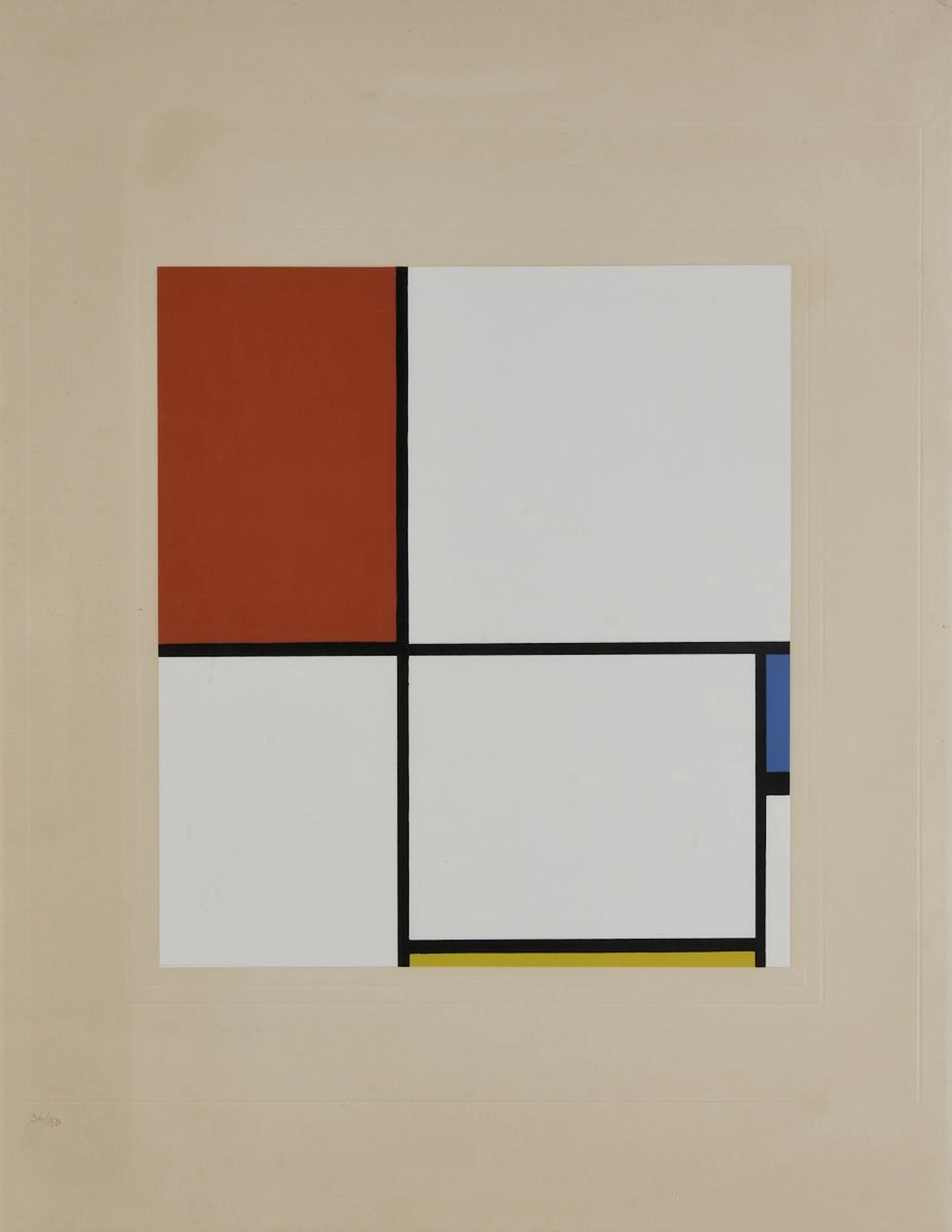 MONDRIAN Piet, 1872-1944 D'après la composition... - Lot 164 - Rossini