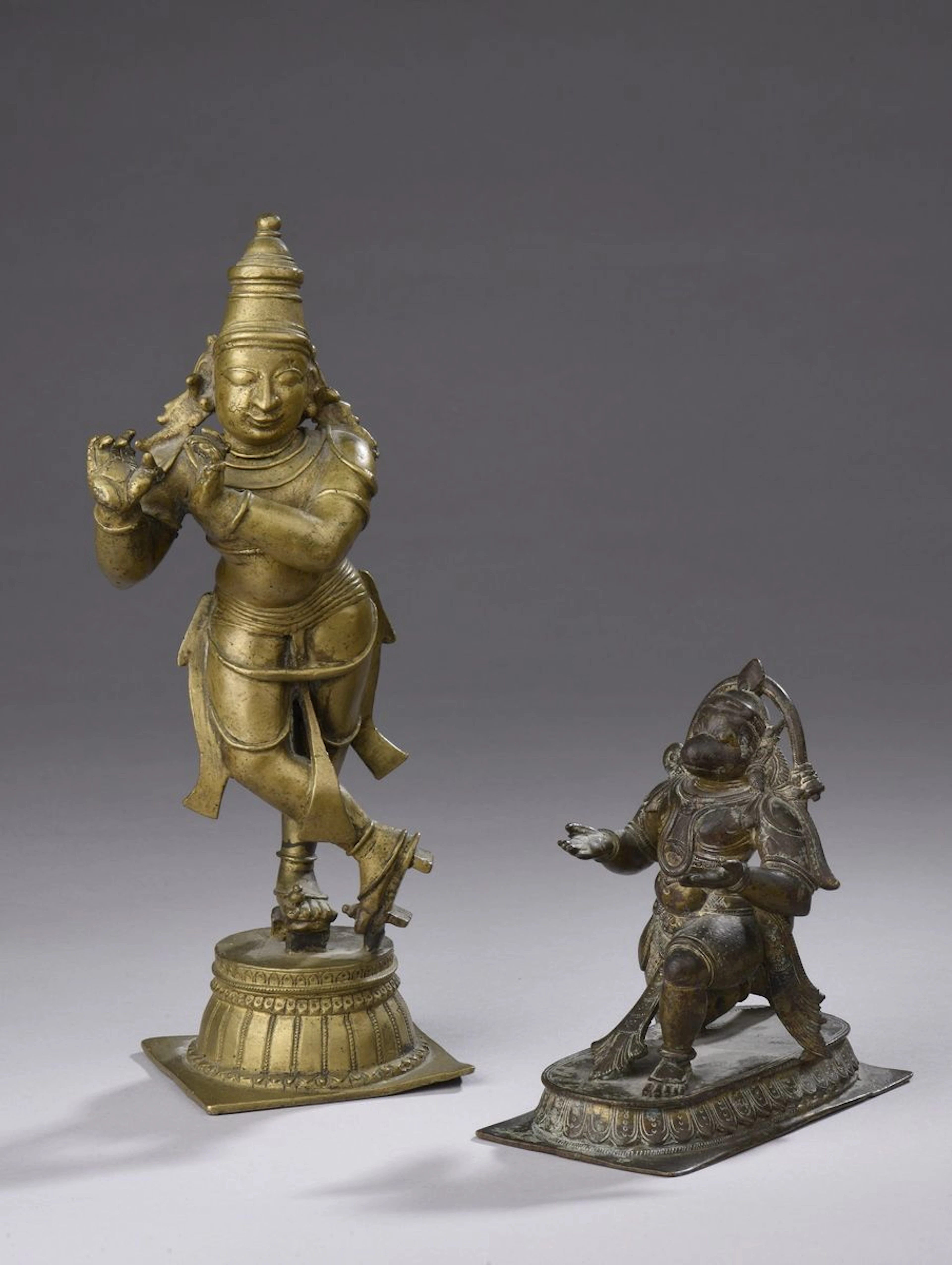 INDE - Vers 1900 Deux statuettes en laiton,... - Lot 163 - Rossini