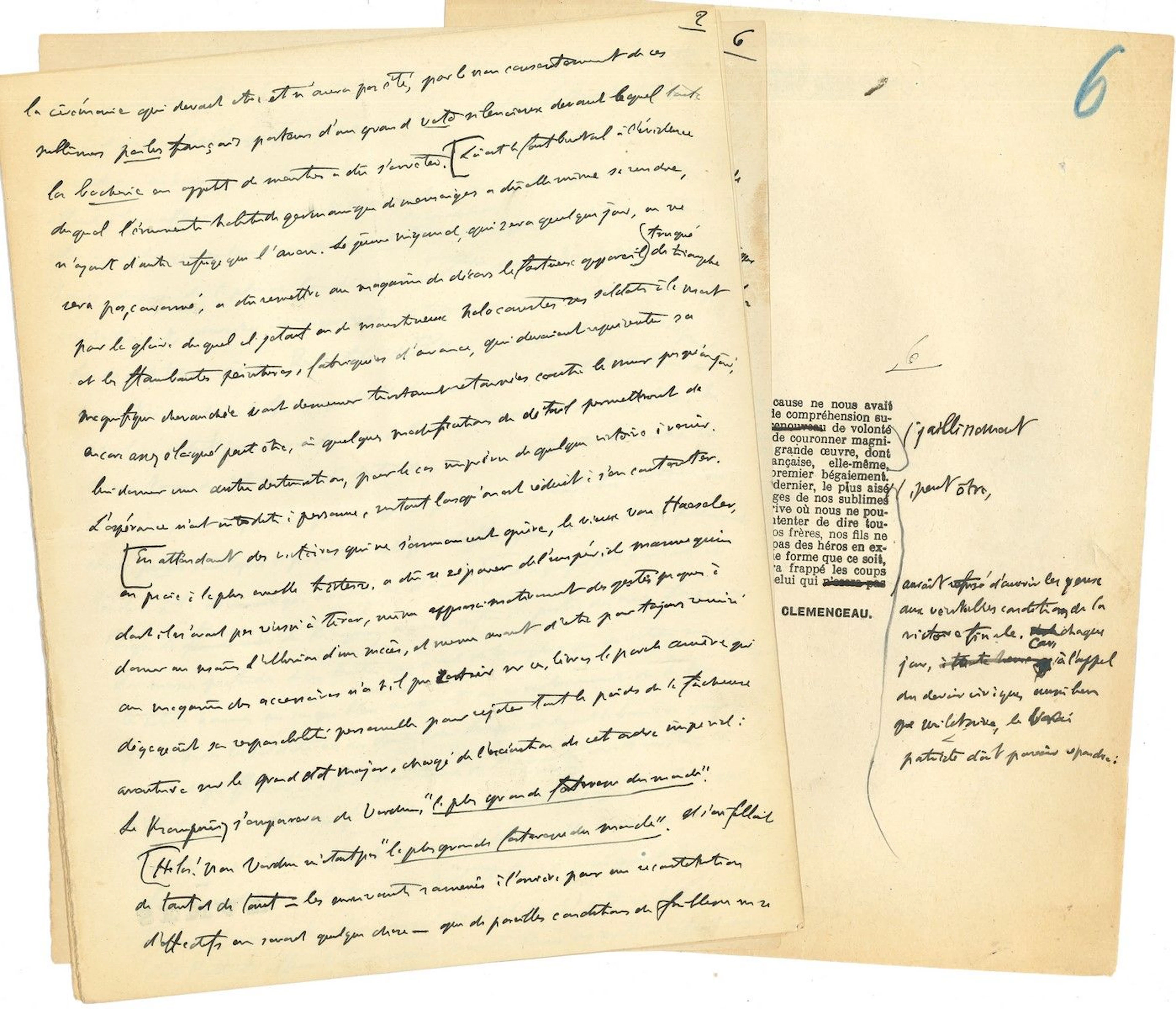 Georges CLEMENCEAU (1841-1929). Manuscrit... - Lot 259 - Rossini