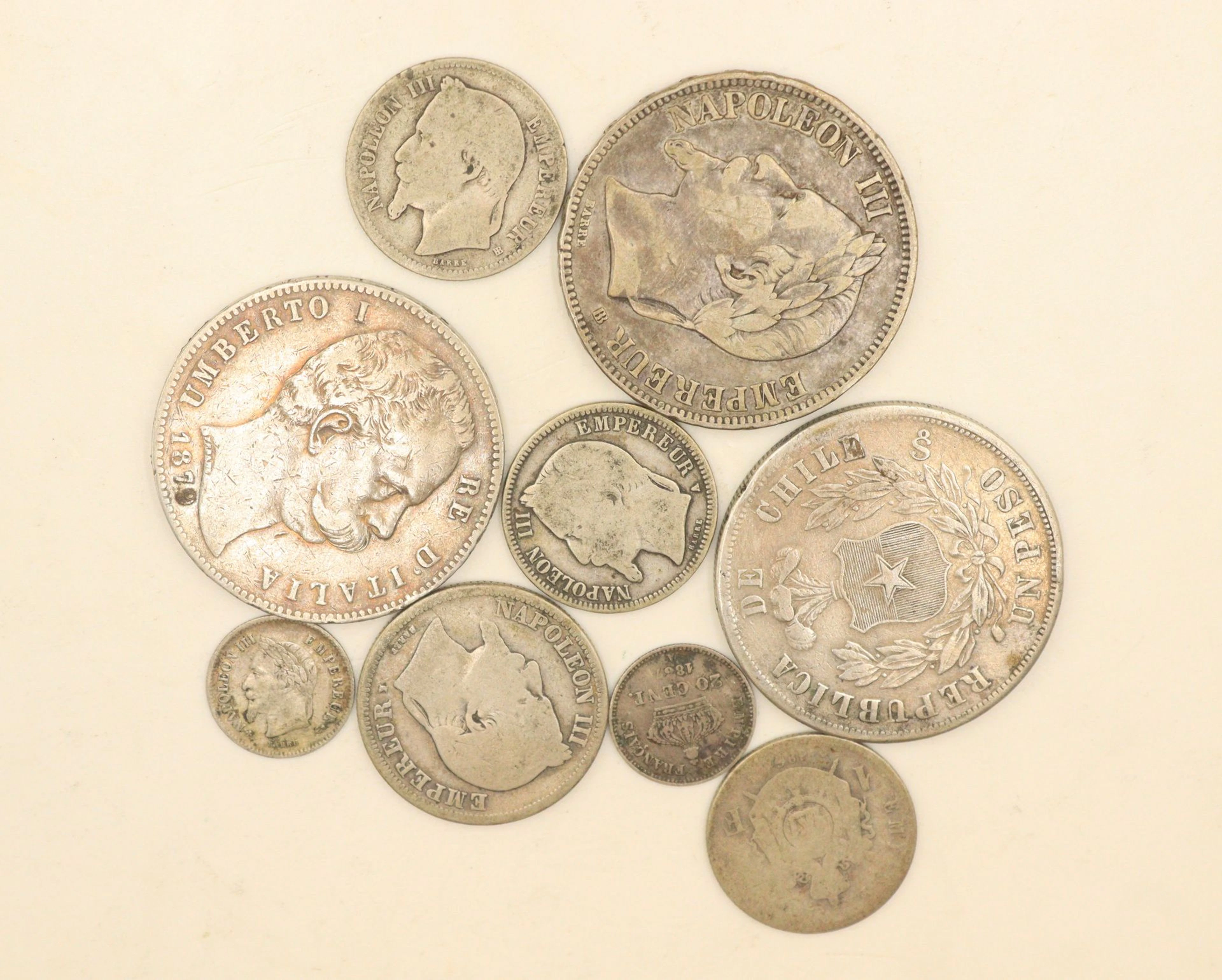 Lot de pièces en argent comprenant : - 5... - Lot 36 - Rossini