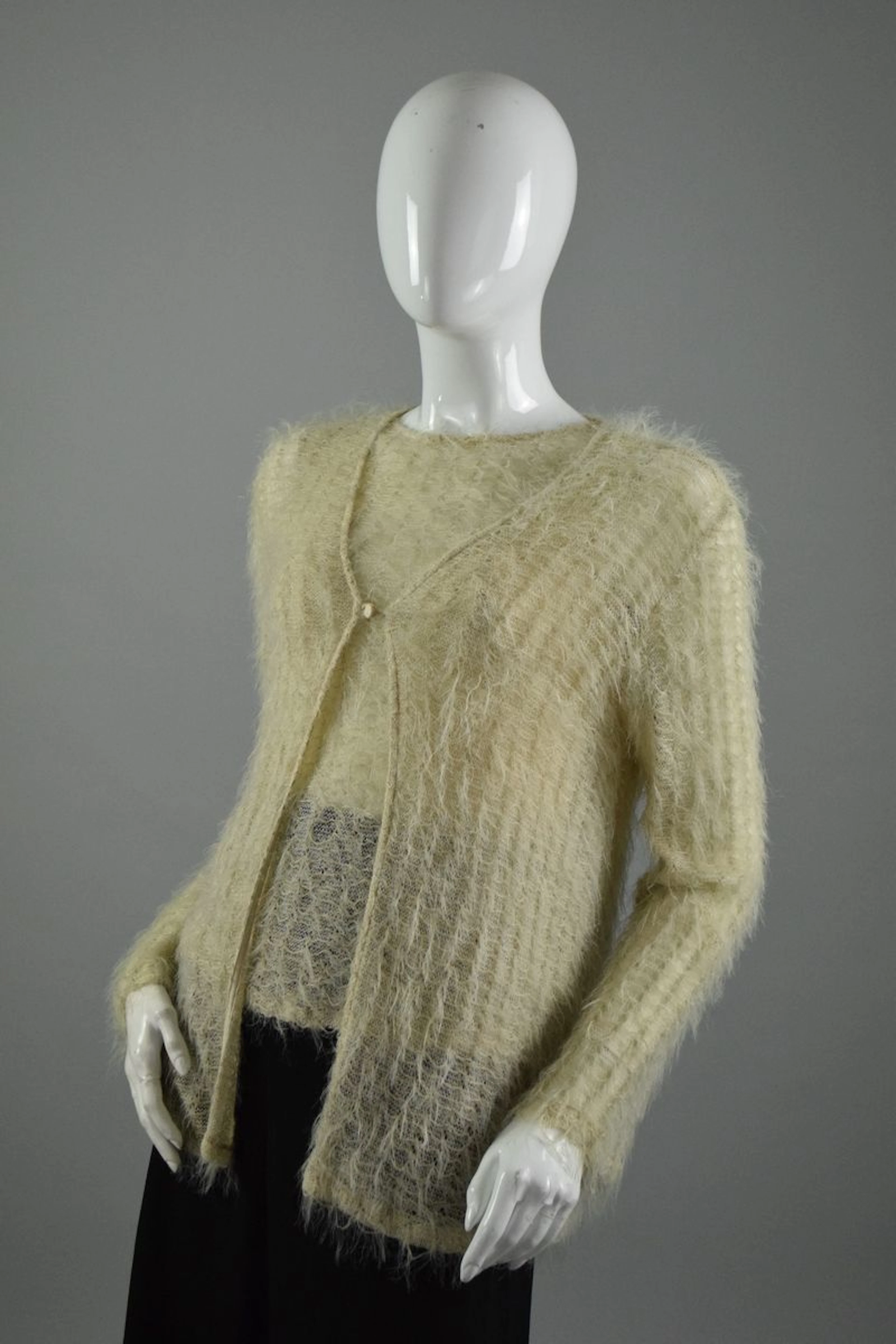 SILVIA MANTEGNA Twin set en laine mélangée... - Lot 164 - Rossini