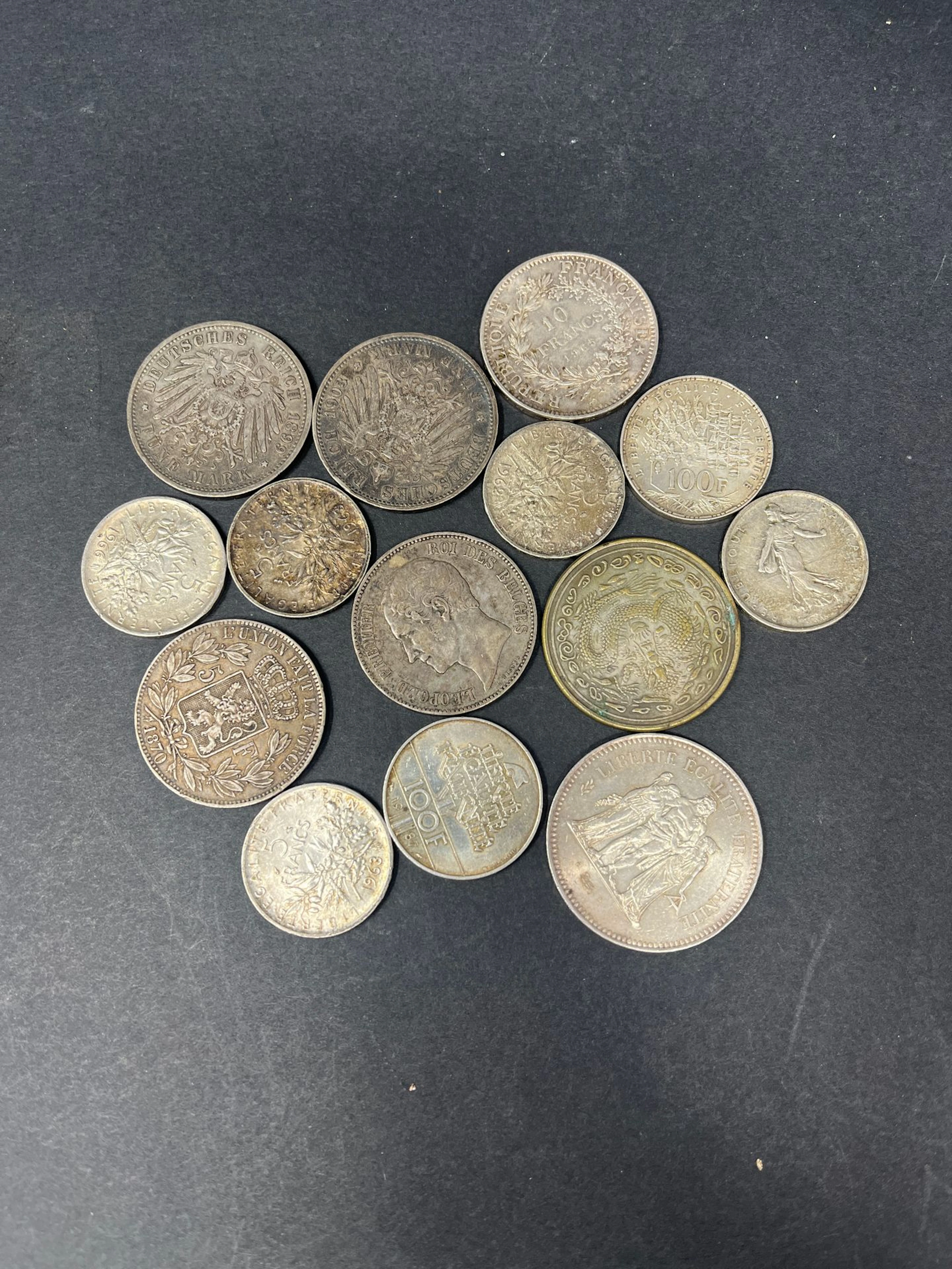 Lot de pièces en argent comprenant : - 5... - Lot 87 - Rossini