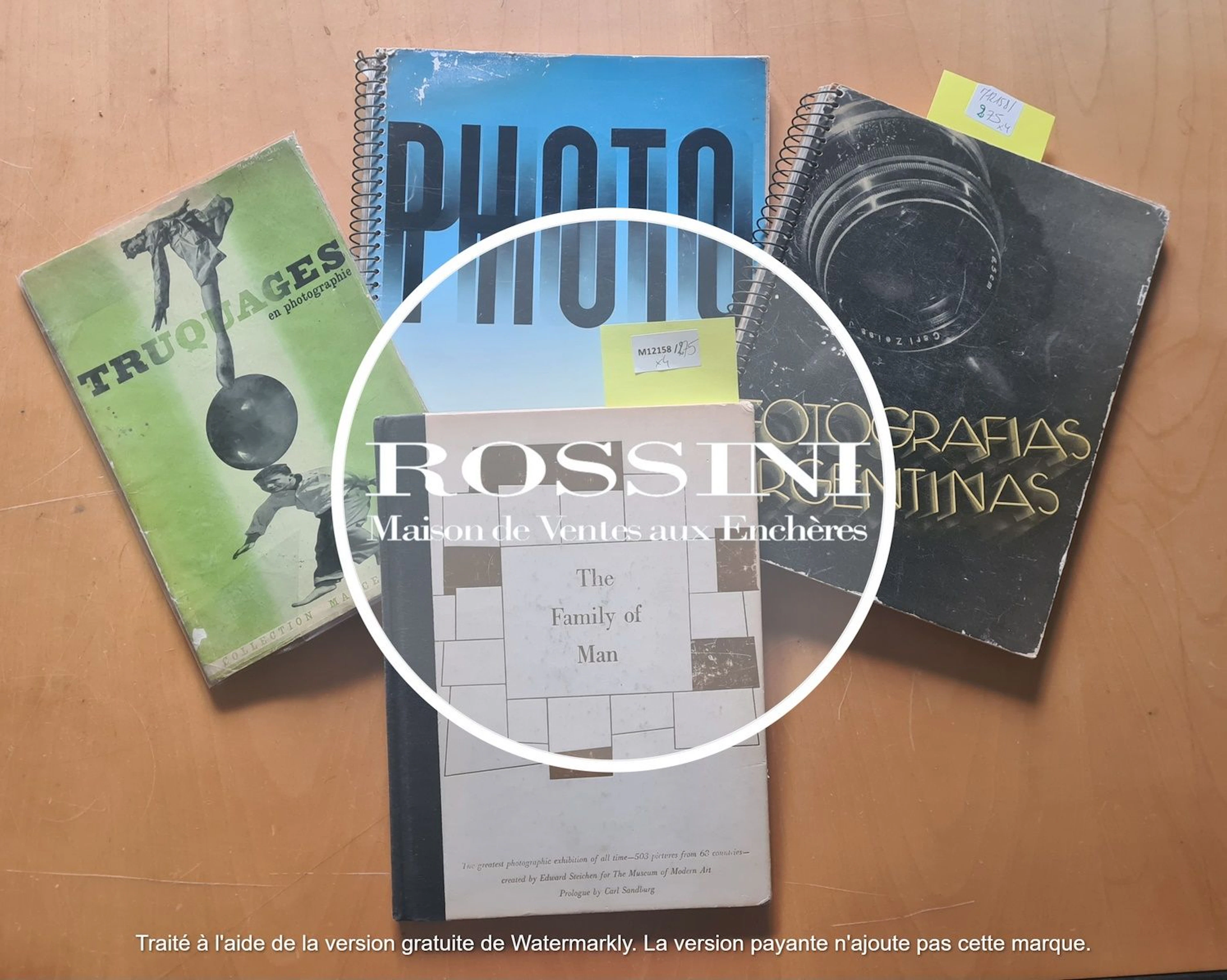 Photographie, ensemble de quatre livres photographiques... - Lot 55 - Rossini