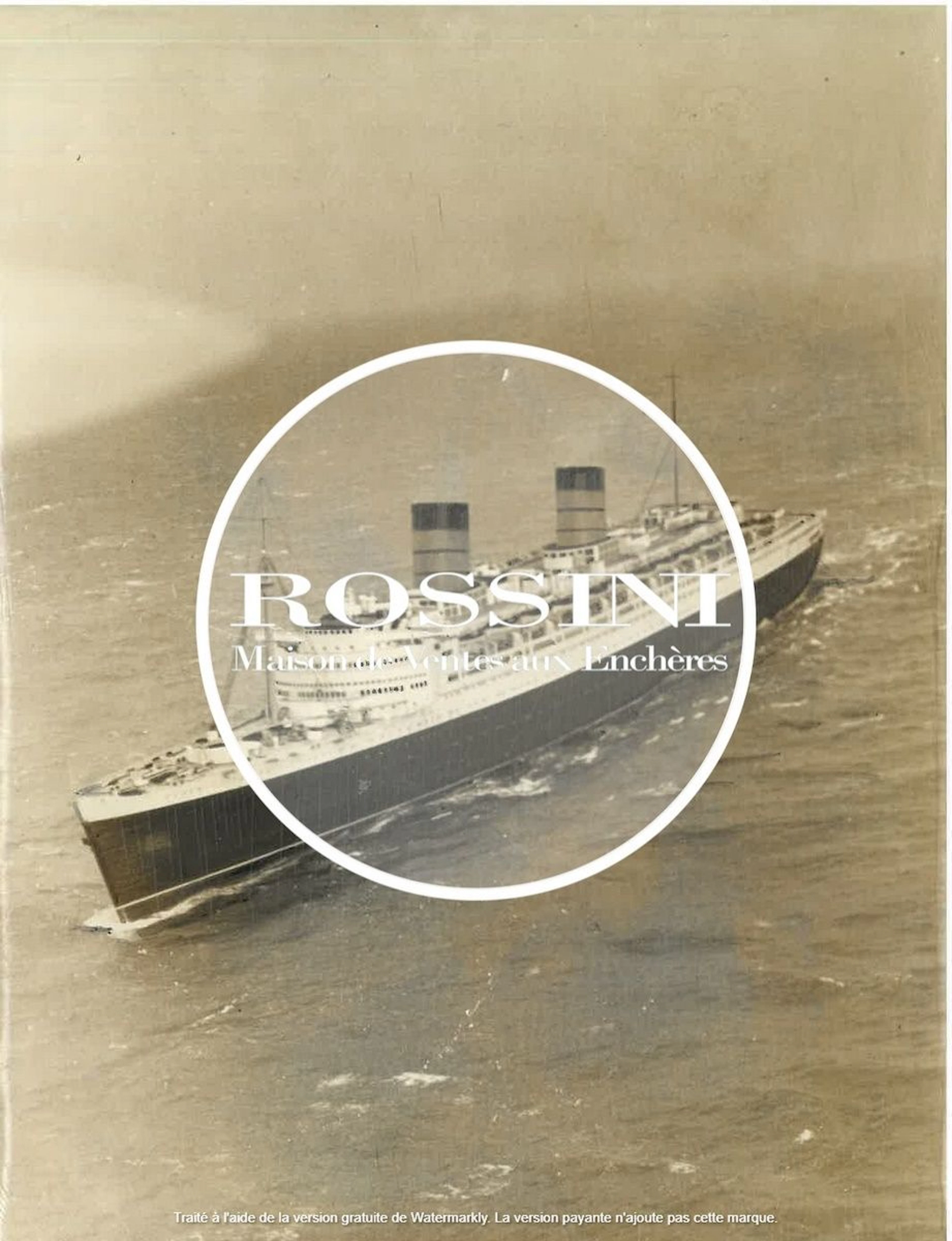 Marine, bateaux et ports. Circa 1950-65.... - Lot 304 - Rossini