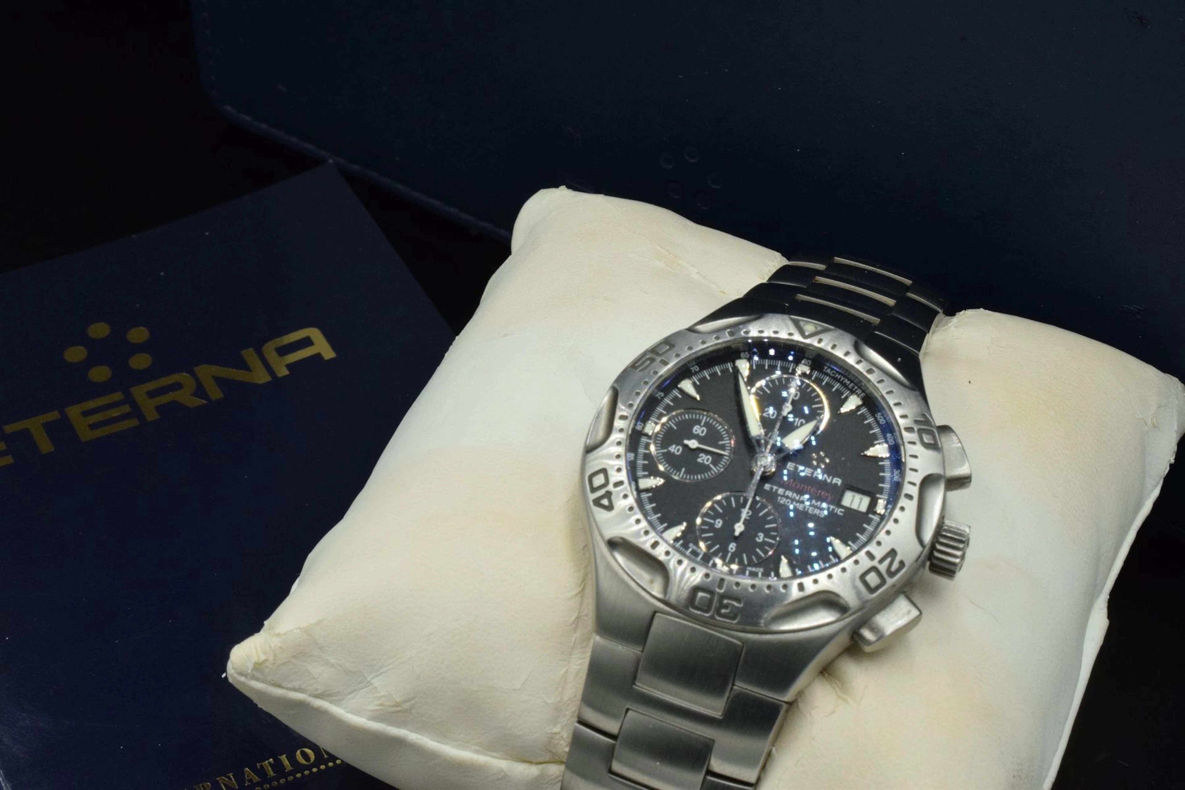 ETERNA Montre chrono Monterey en acier, cadran... - Lot 549 - Rossini