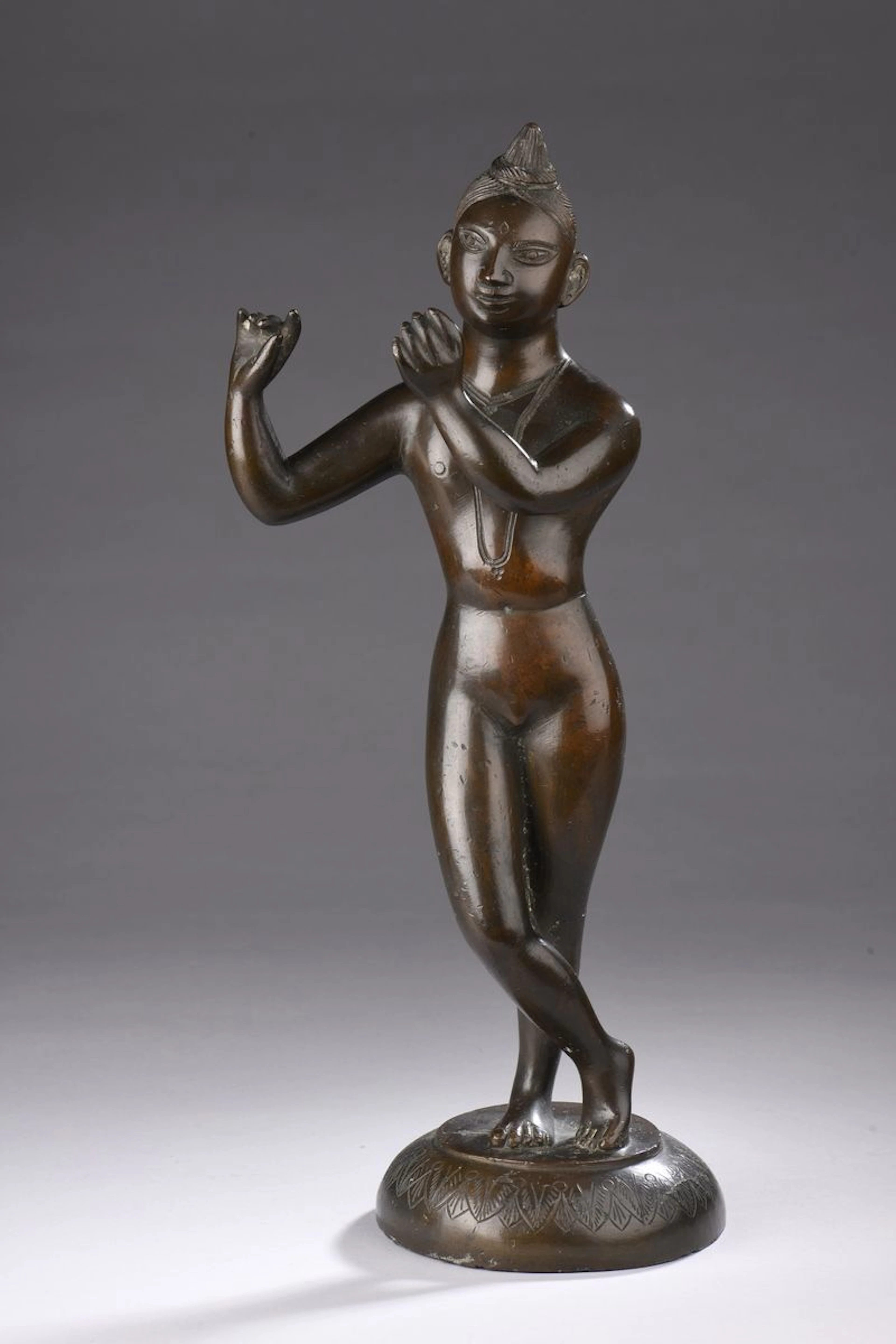 INDE - Vers 1900 Statue en bronze à patine... - Lot 297 - Rossini