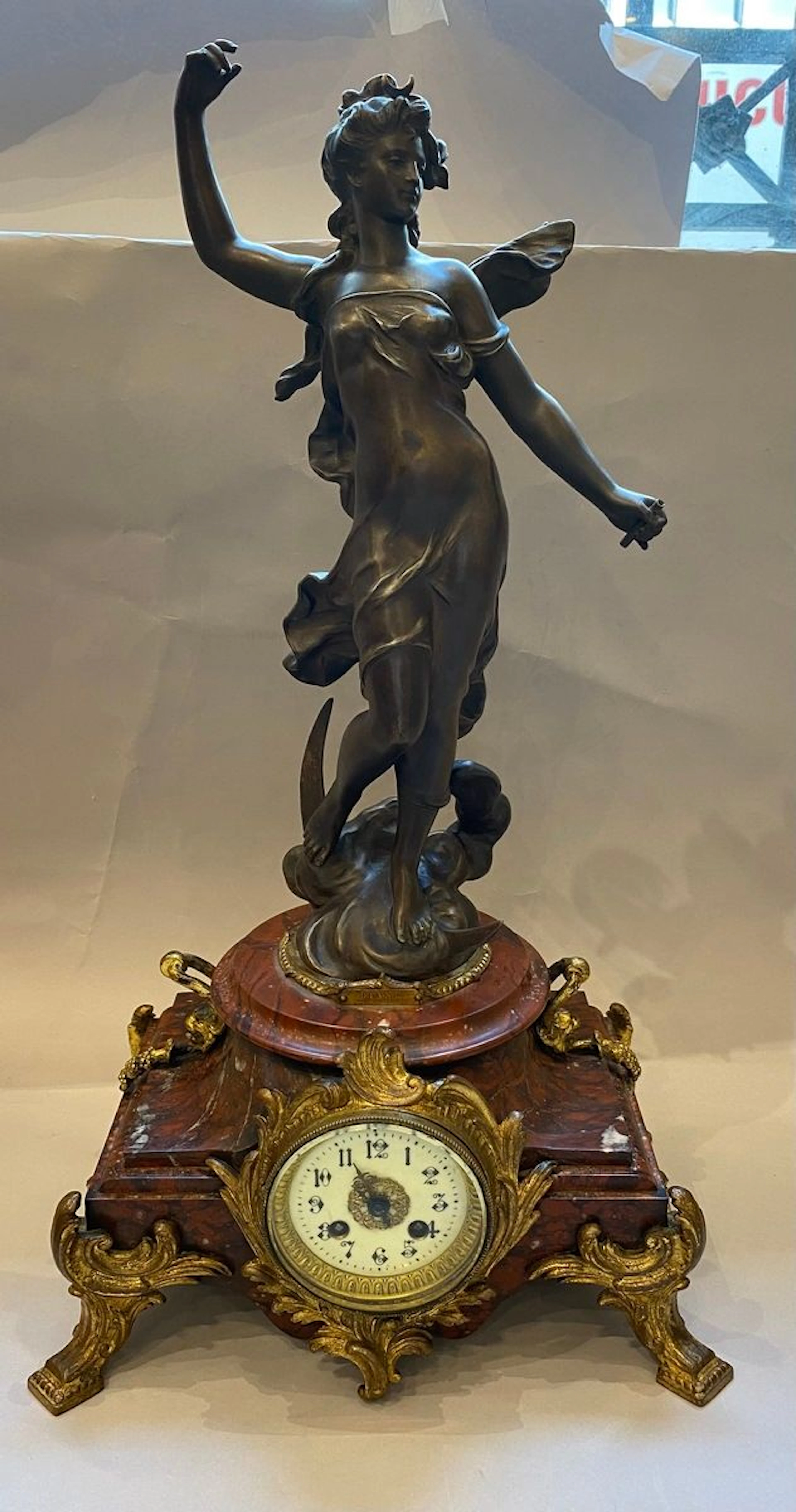 MOREAU Hipolyte (D'après) DIANE Pendule en... - Lot 504 - Rossini
