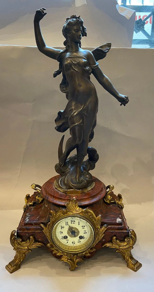MOREAU Hipolyte (D'après) DIANE Pendule en... - Lot 504 - Rossini