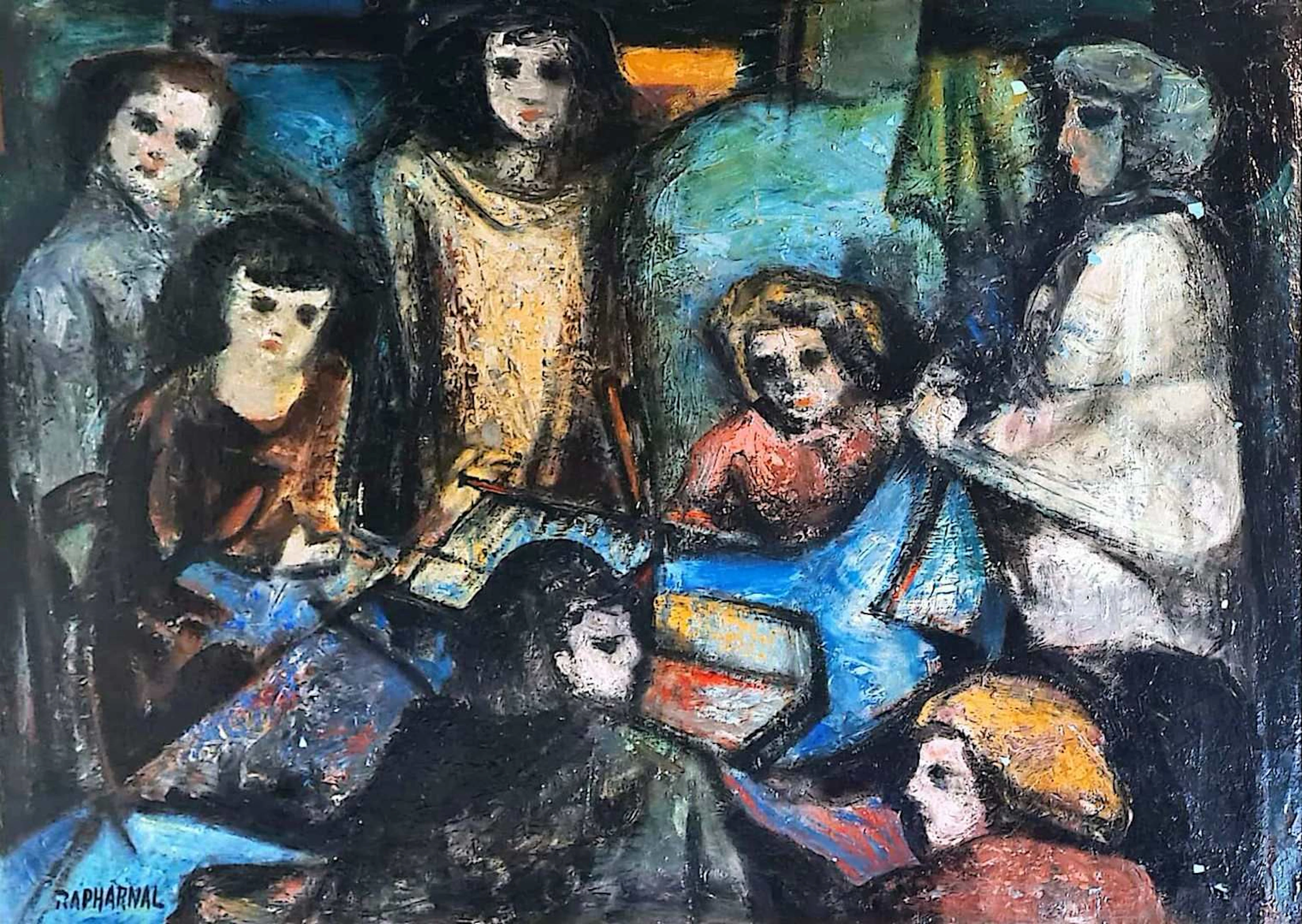 ARNAL Raphaël (XIX-XX) Femmes à la tapisserie,... - Lot 294 - Rossini