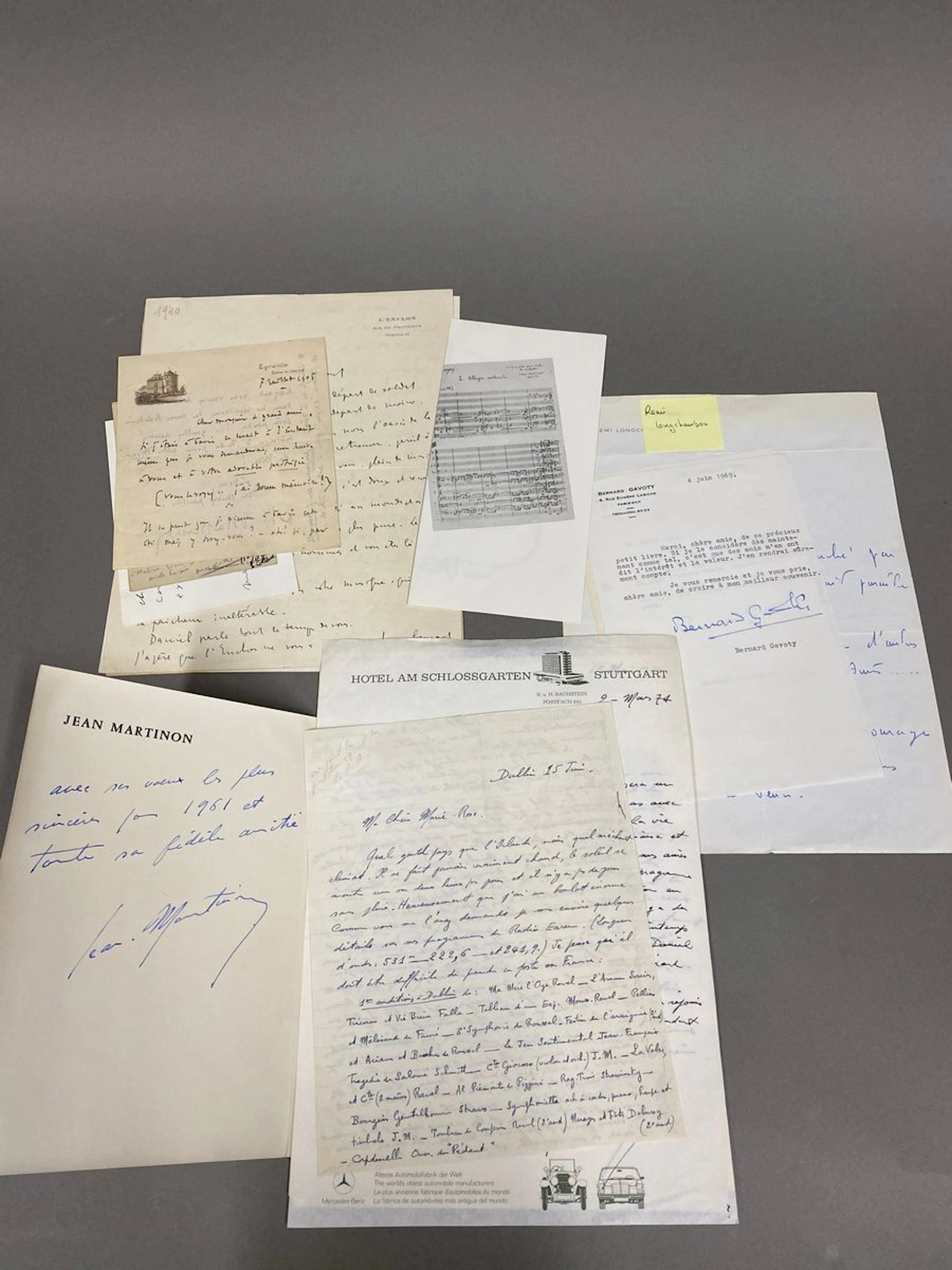 MUSIQUE. 14 lettres ou cartes, la plupart... - Lot 133 - Rossini