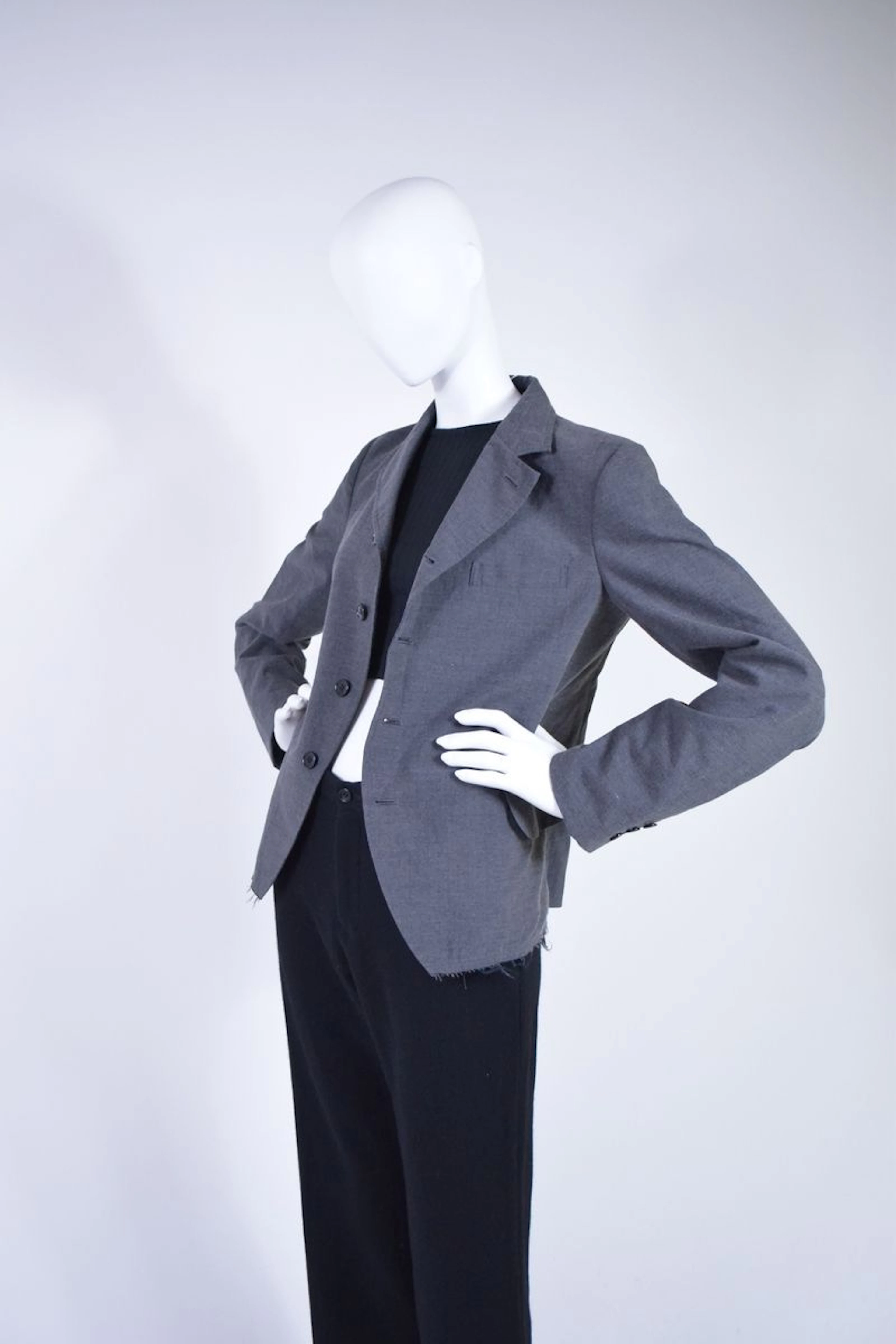 COMME DES GARÇONS Black Veste bazer en... - Lot 500 - Rossini