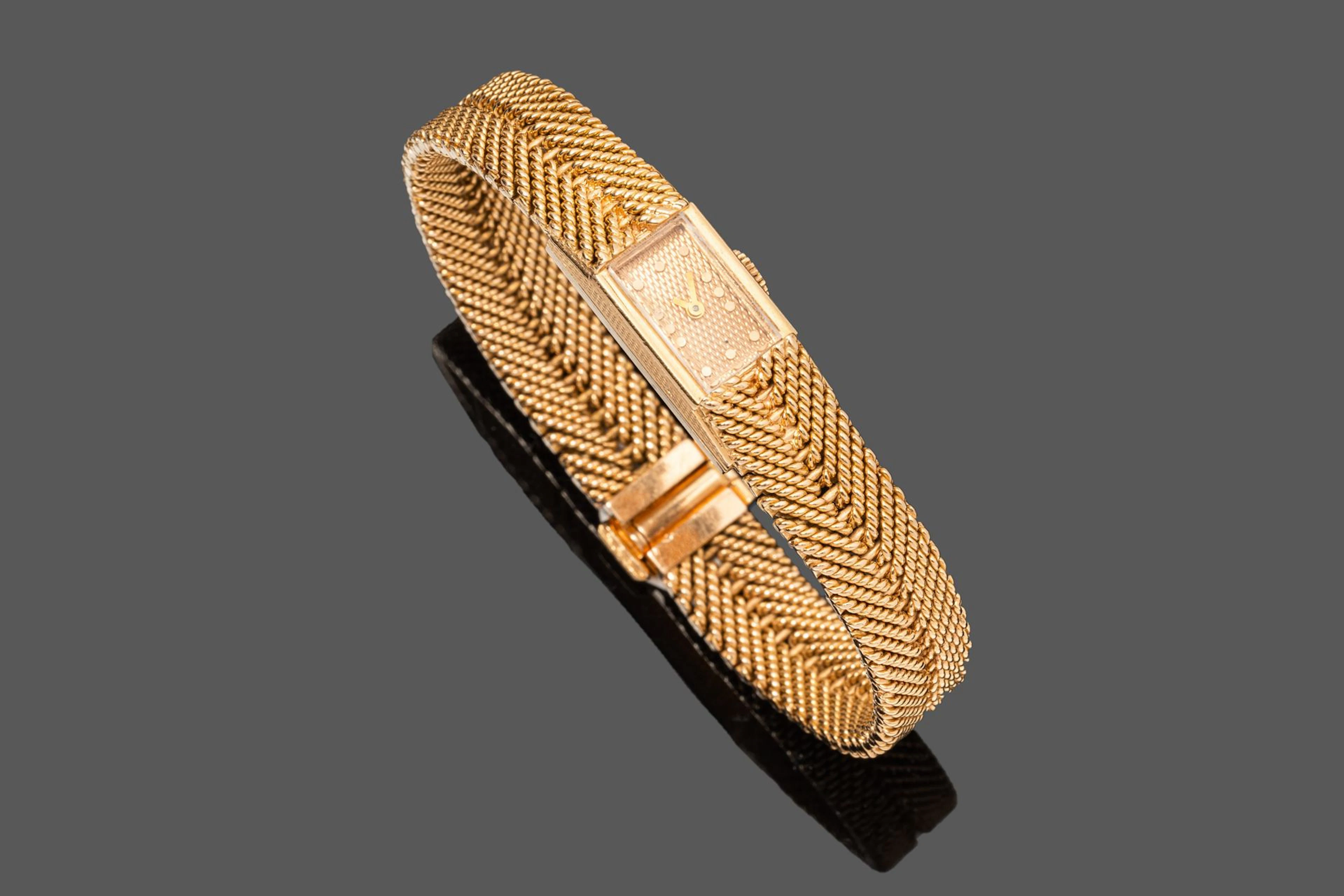 BOUCHERON Montre de dame en or 18K (750),... - Lot 167 - Rossini