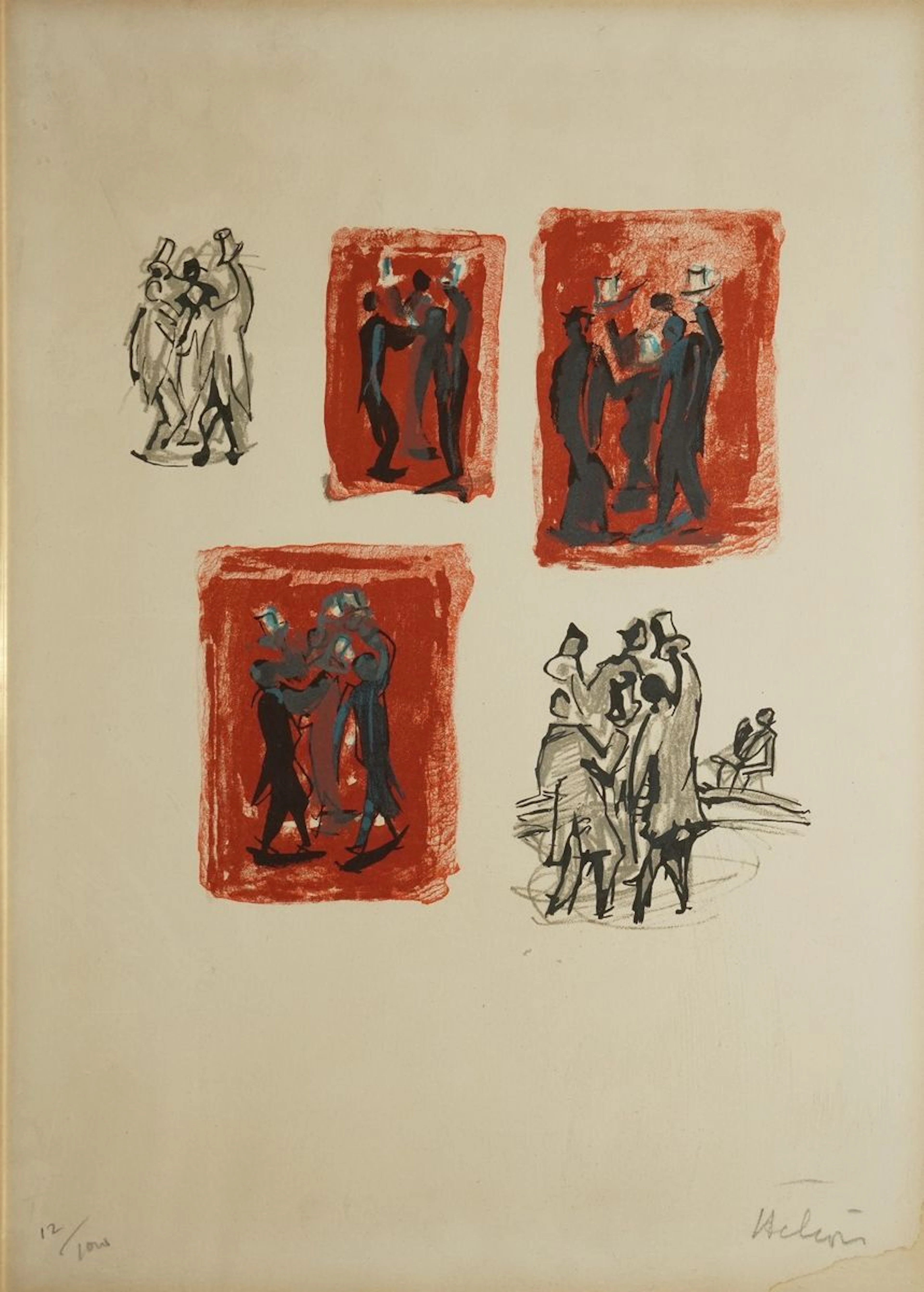 HÉLION Jean (1904-1987) Célébrations, lithographie... - Lot 82 - Rossini