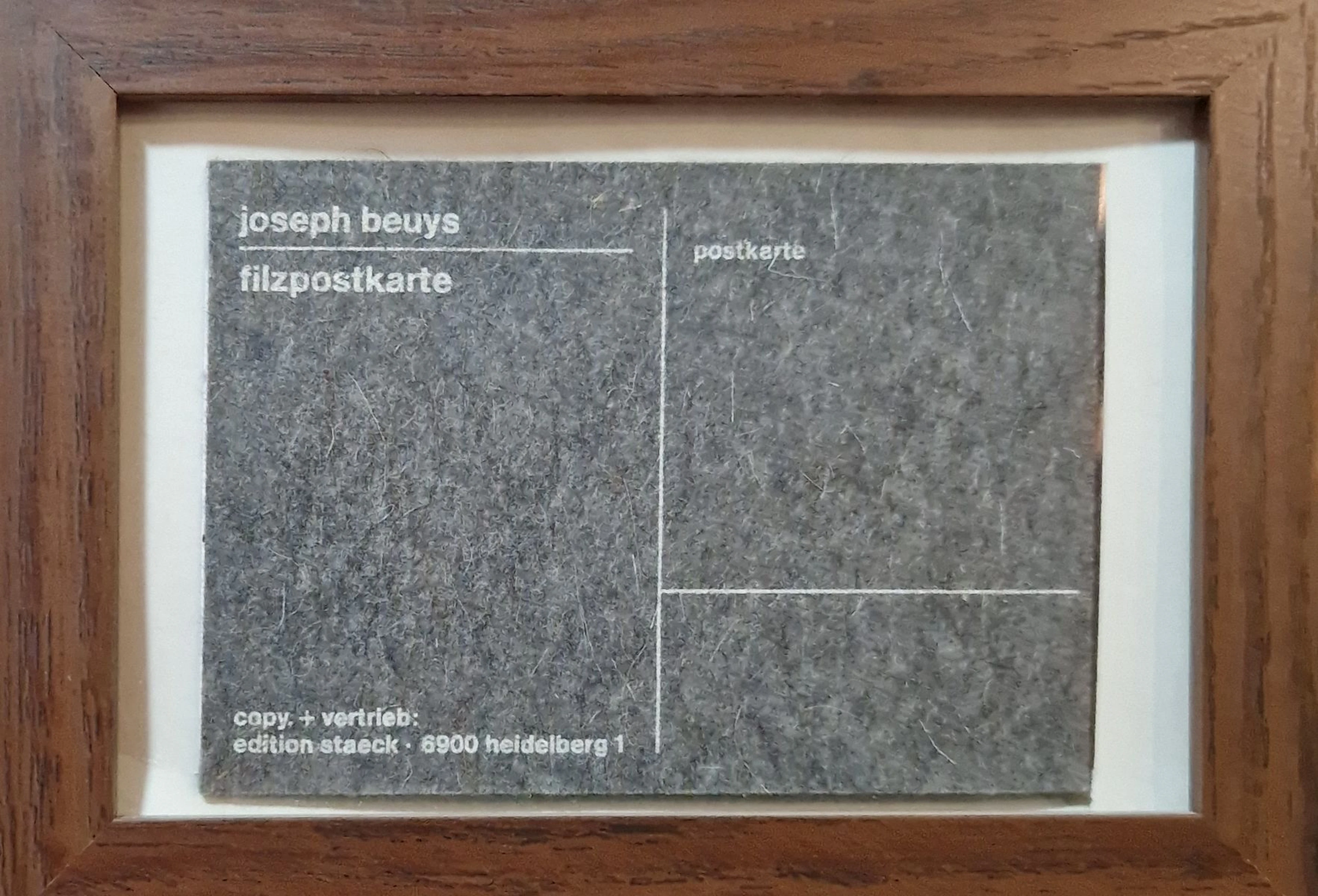 BEUYS Joseph (1921-1986) filzpostkarte (carte... - Lot 179 - Rossini