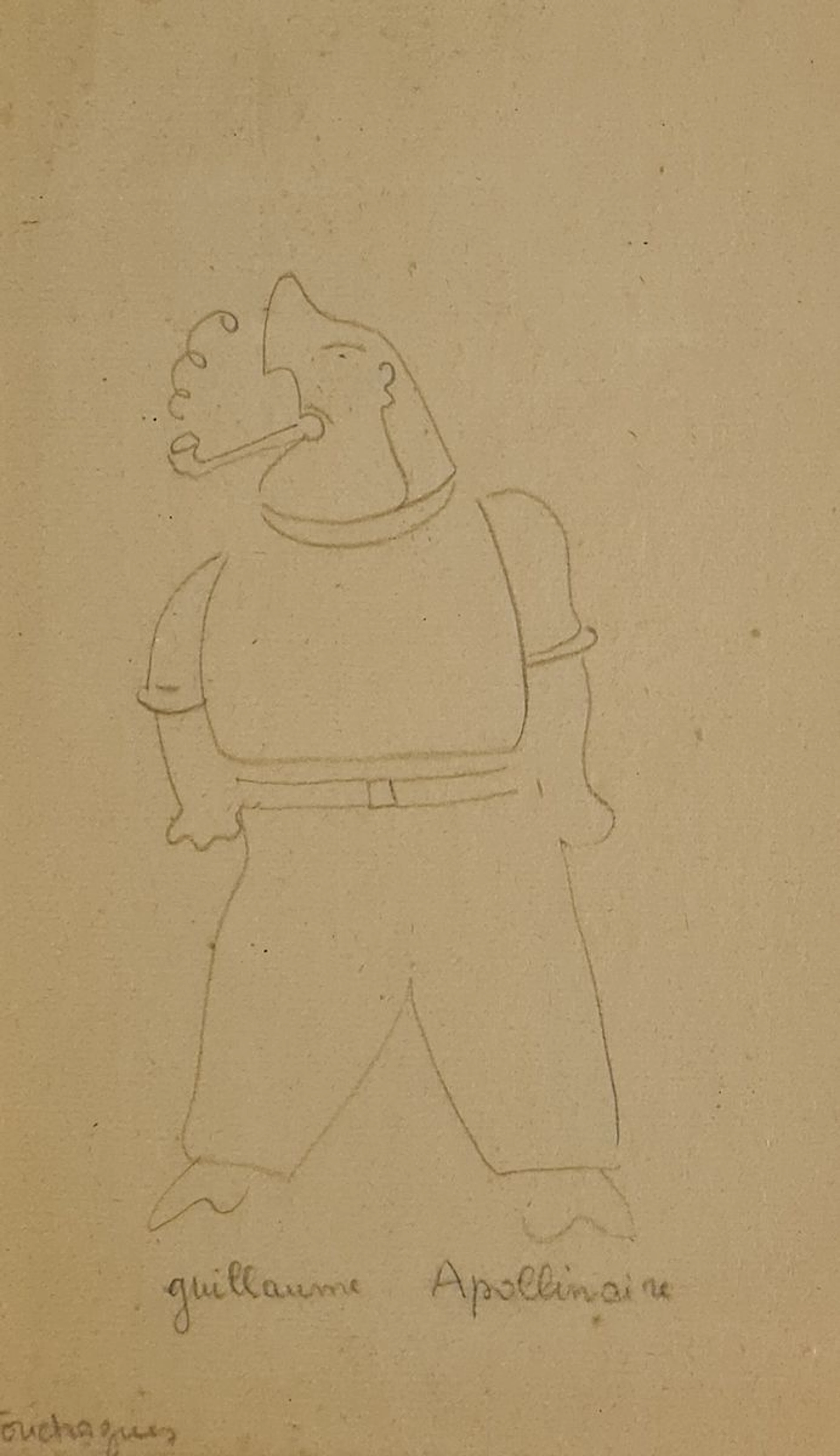 TOUCHAGUES Louis (1893-1974) Guillaume Apollinaire
