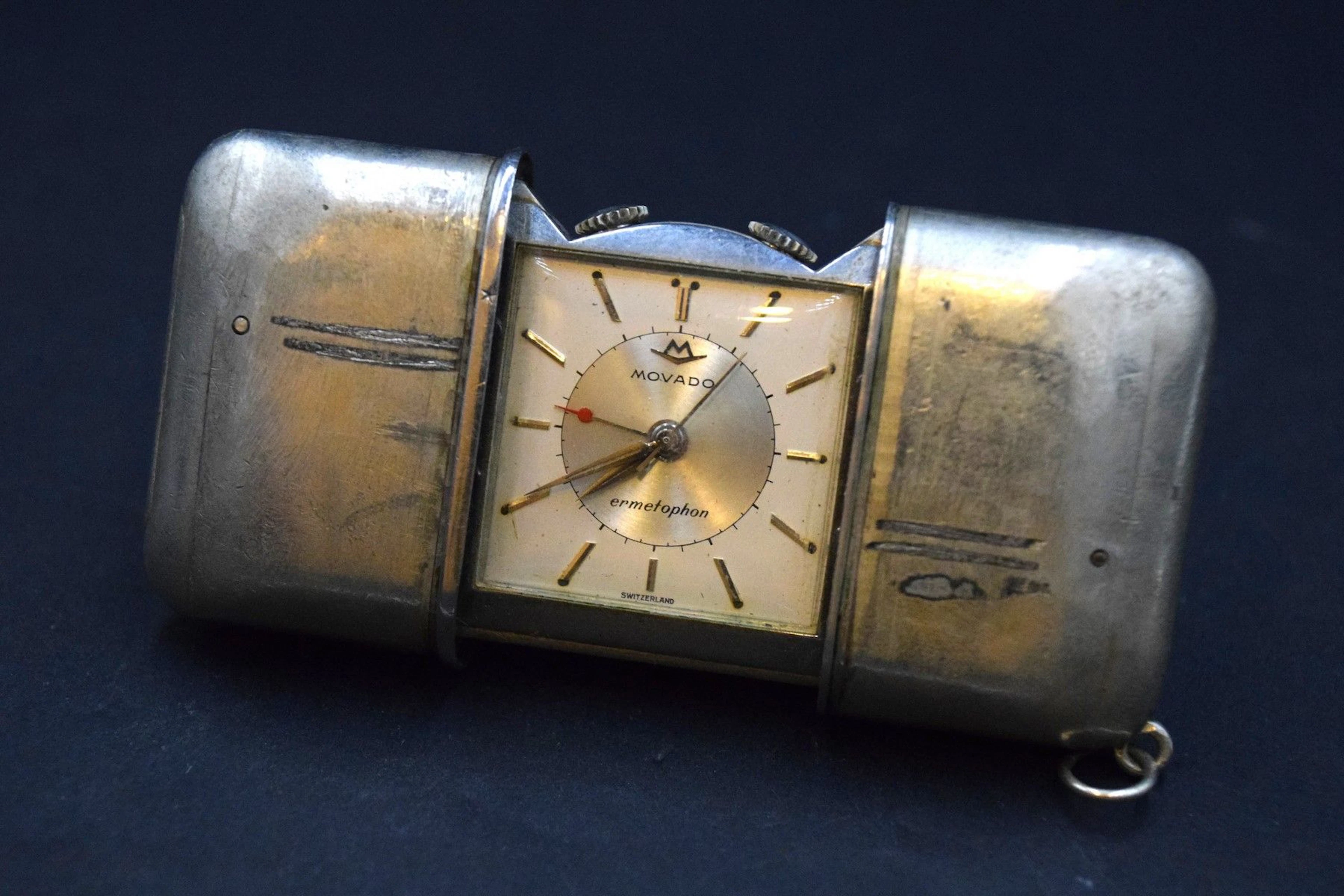 MOVADO, Ermeto. Montre-réveil de voyage... - Lot 1019 - Rossini