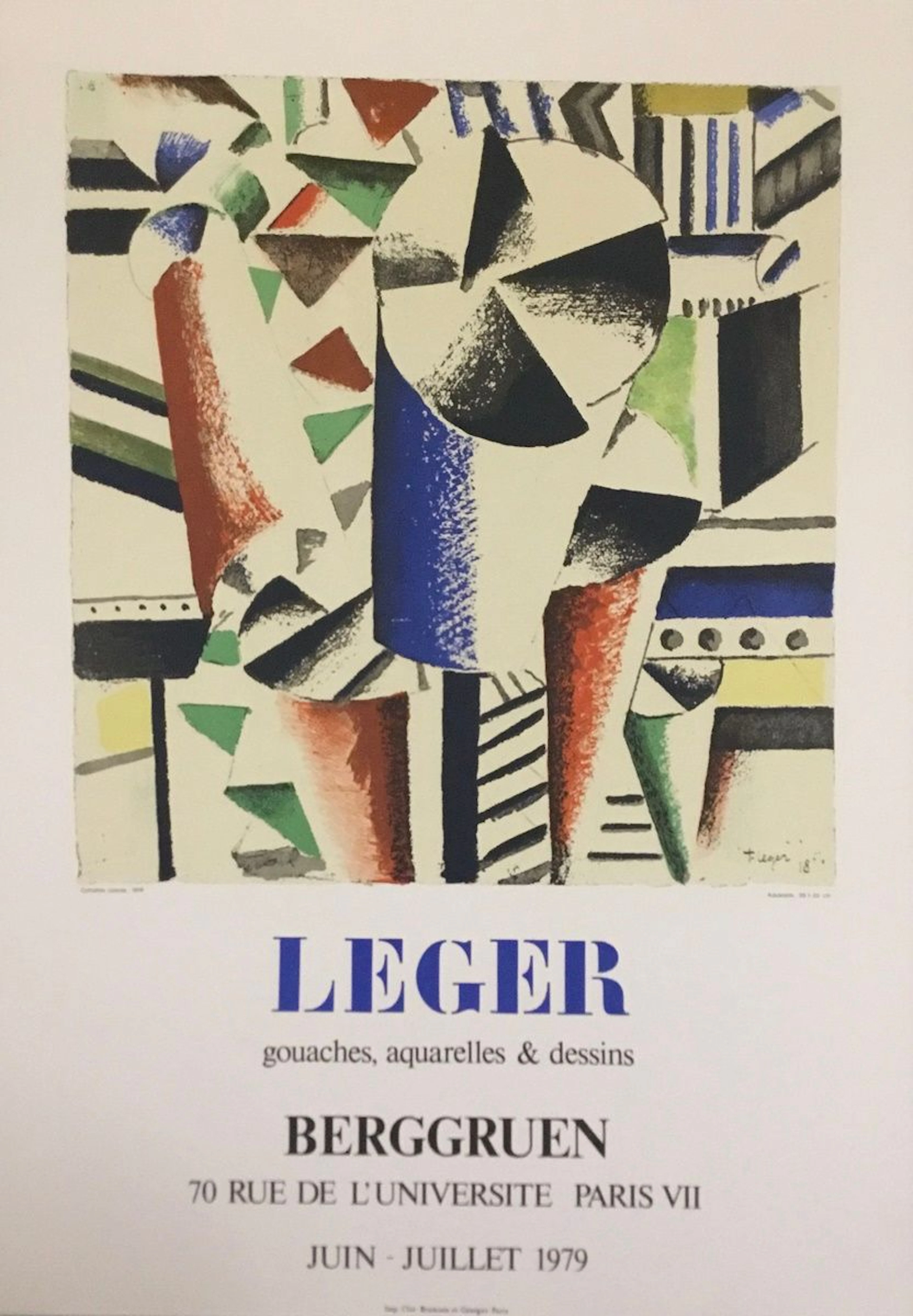 LEGER Fernand Affiche lithographie Berggruen... - Lot 572 - Rossini