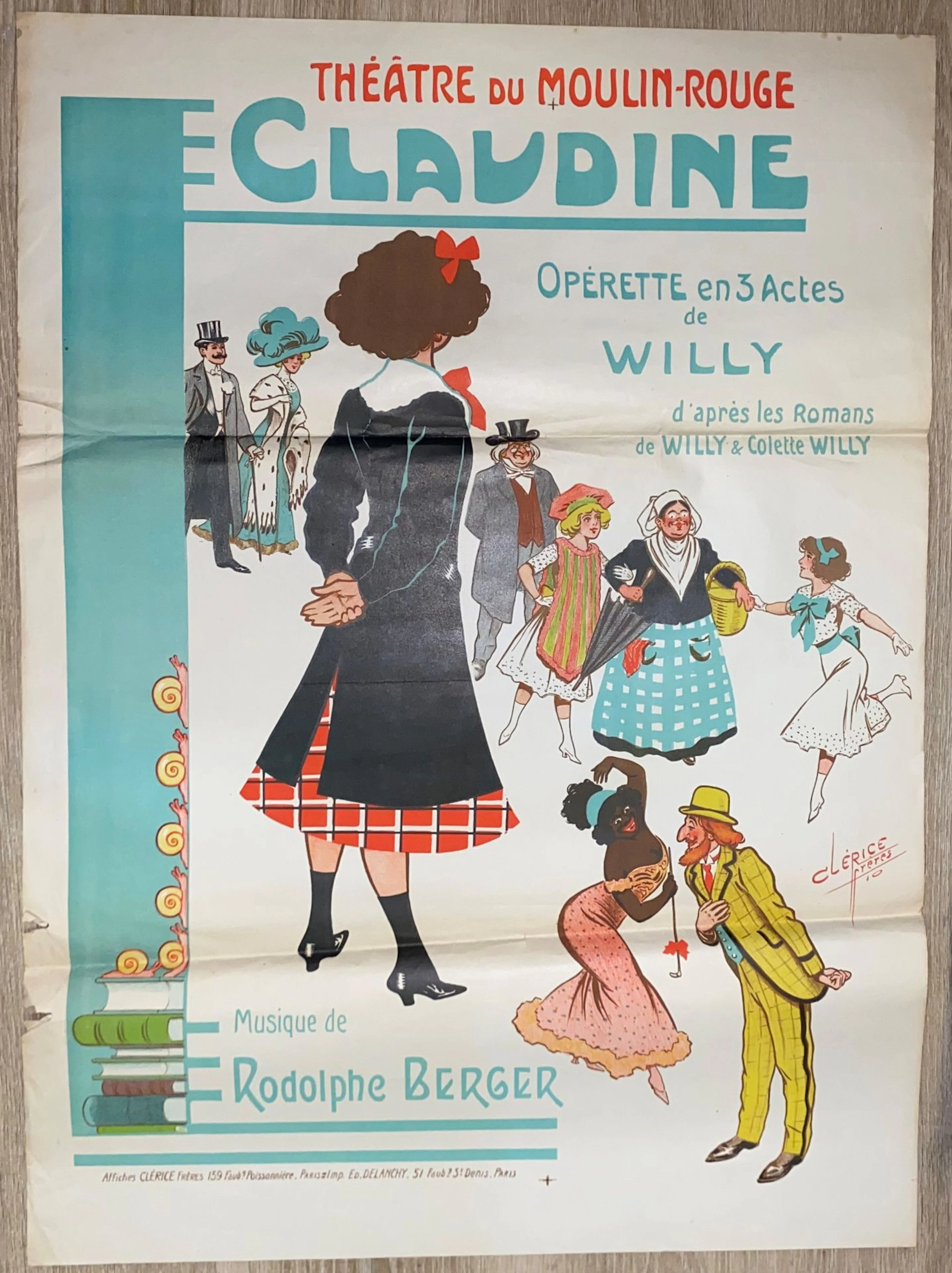 Rodolphe BERGER, Claudine. Opérette en trois... - Lot 251 - Rossini