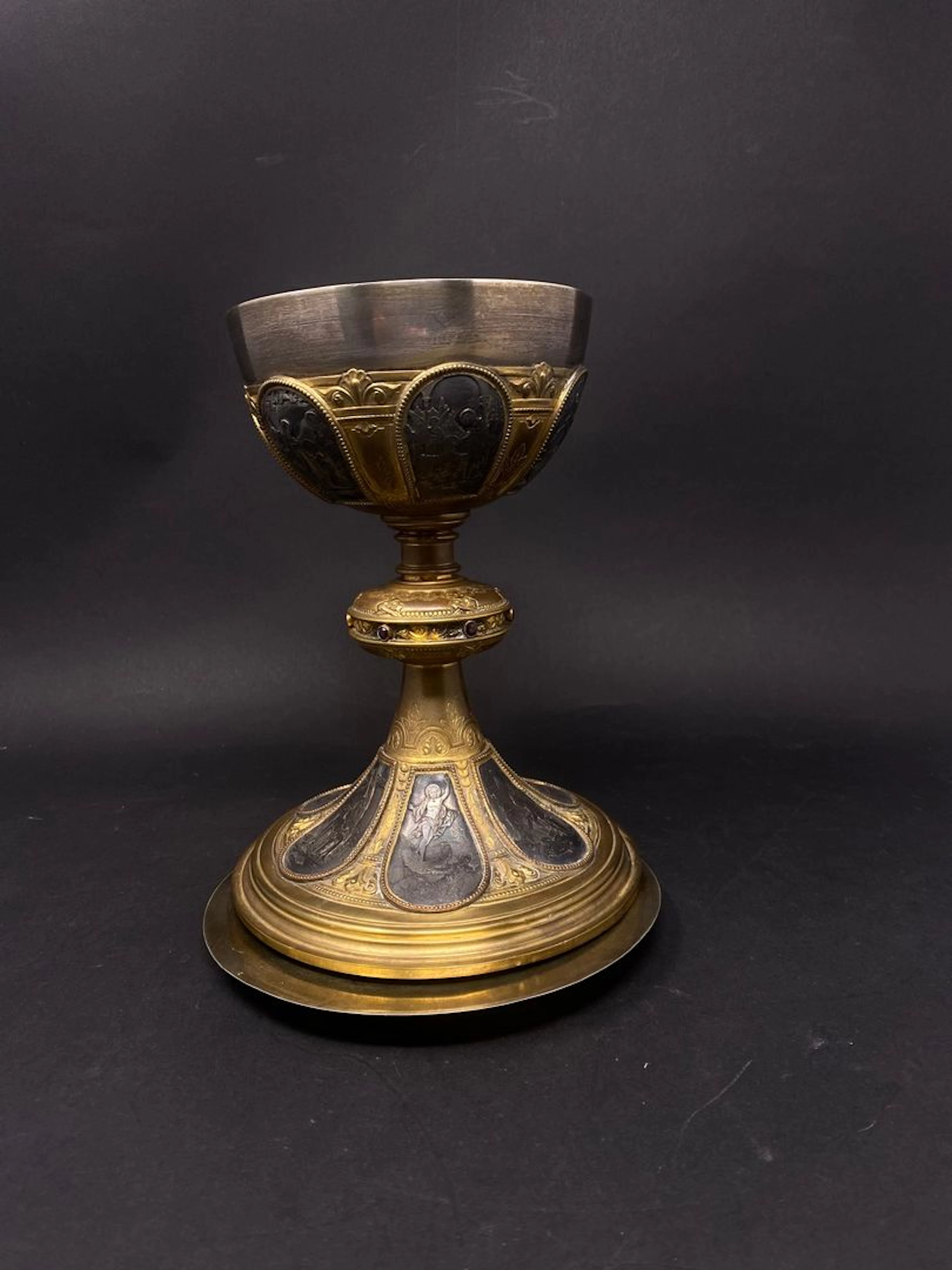 Important calice en argent et argent vermeillé,... - Lot 201 - Rossini