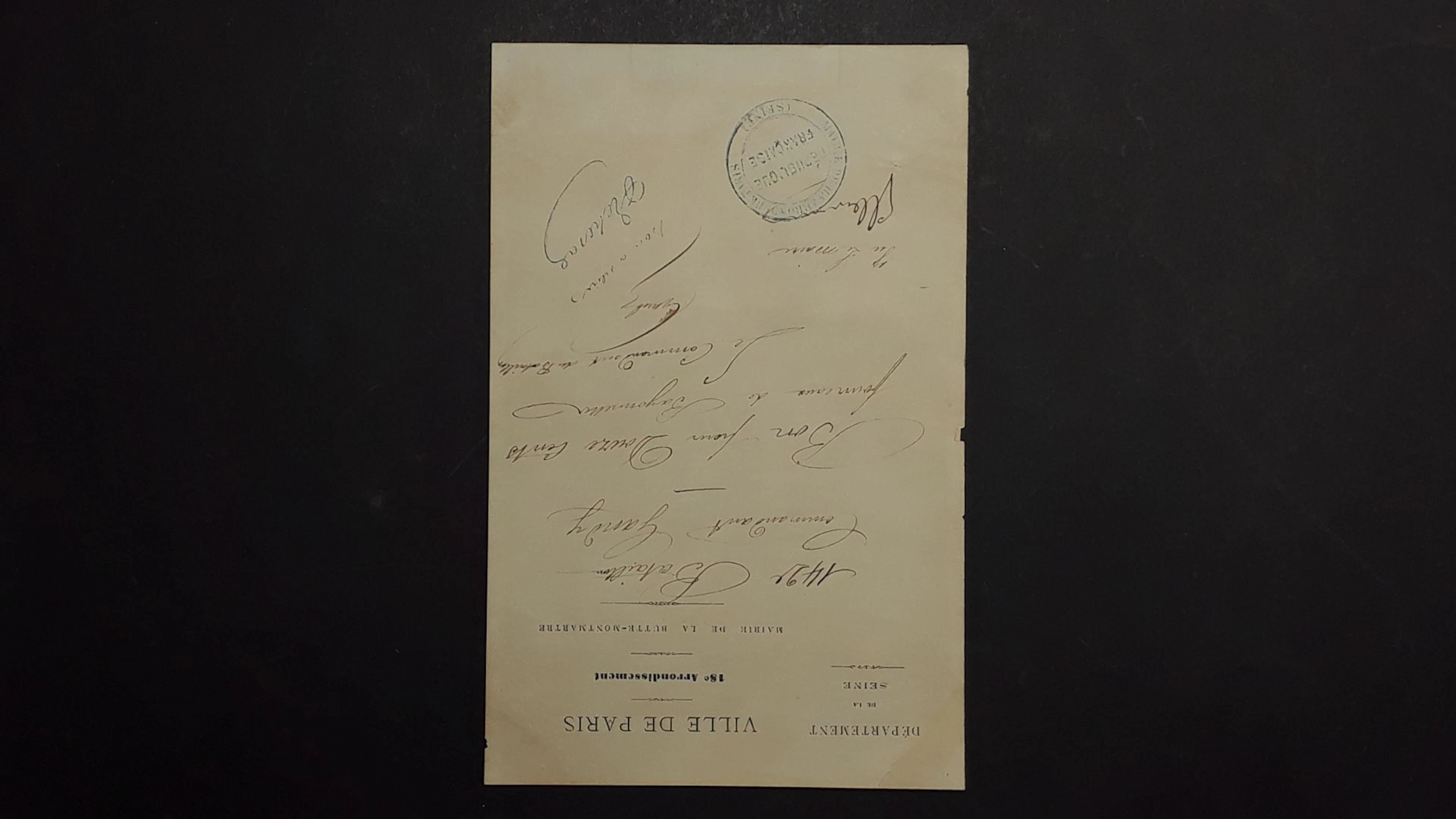 Georges CLEMENCEAU (1841-1929). P.S., [1871]... - Lot 380 - Rossini