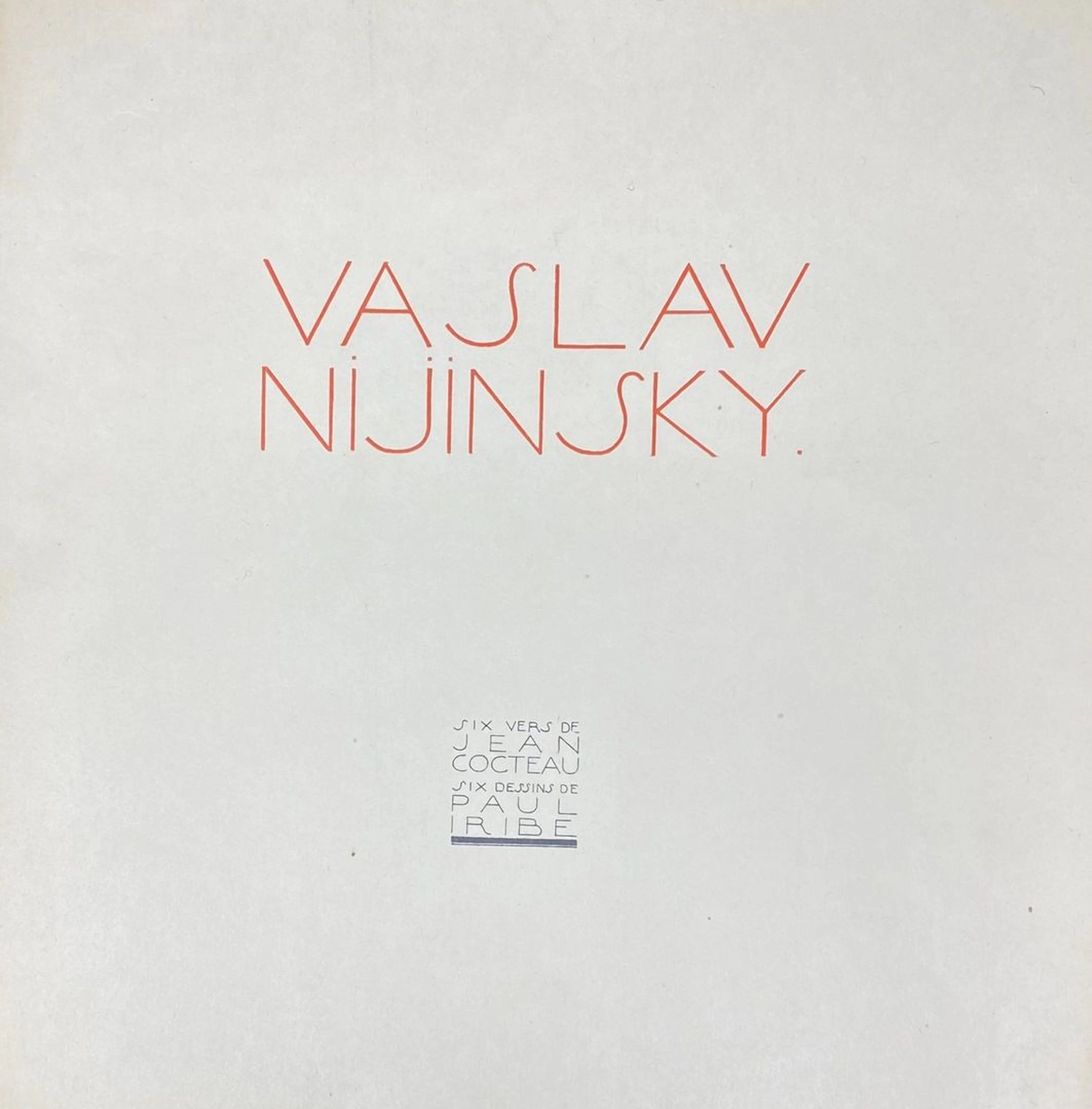 COCTEAU Jean Vaslav Nijinsky. Six vers de... - Lot 398 - Rossini