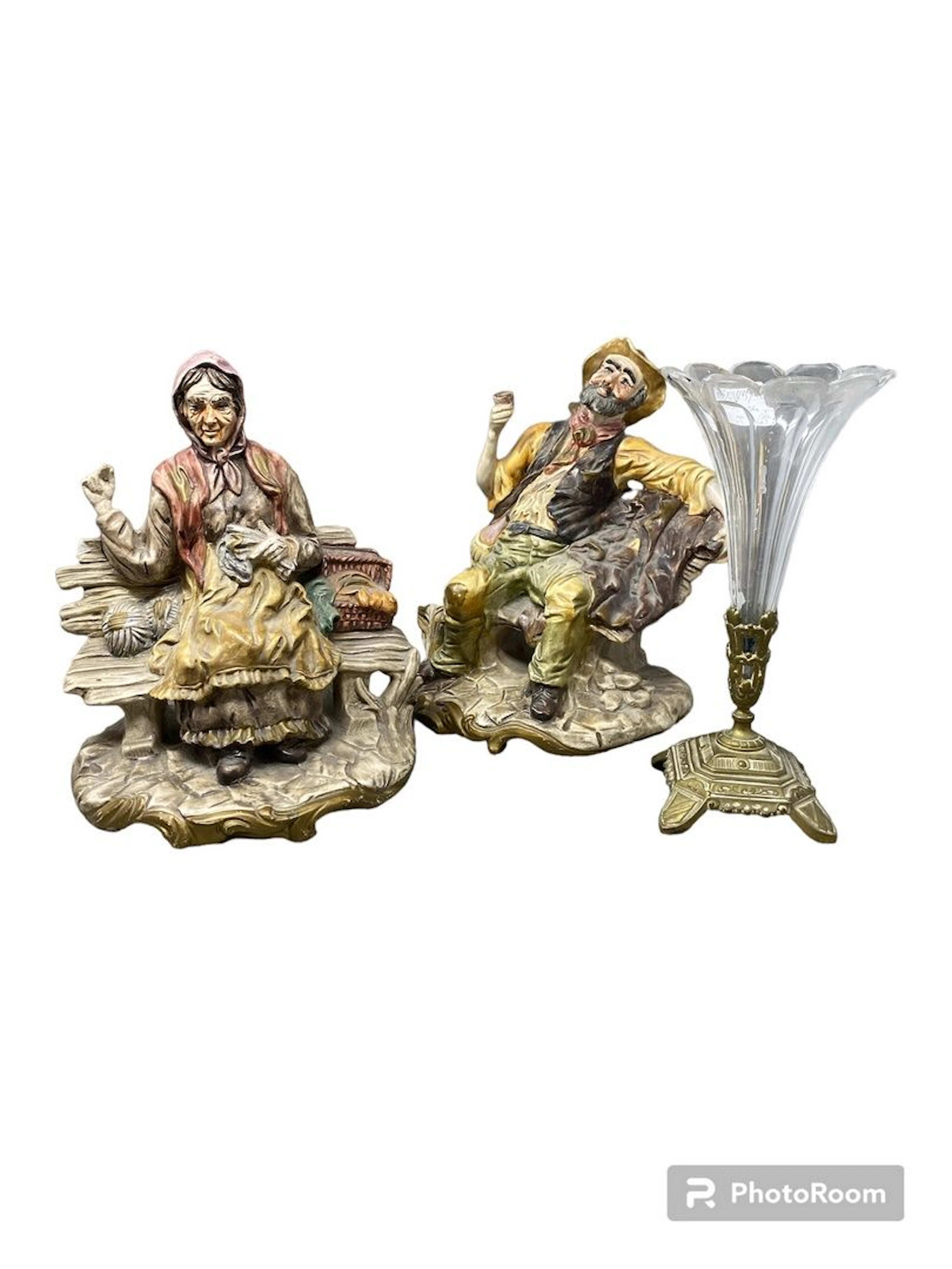 Ensemble comprenant deux sculptures en céramique... - Lot 375 - Rossini
