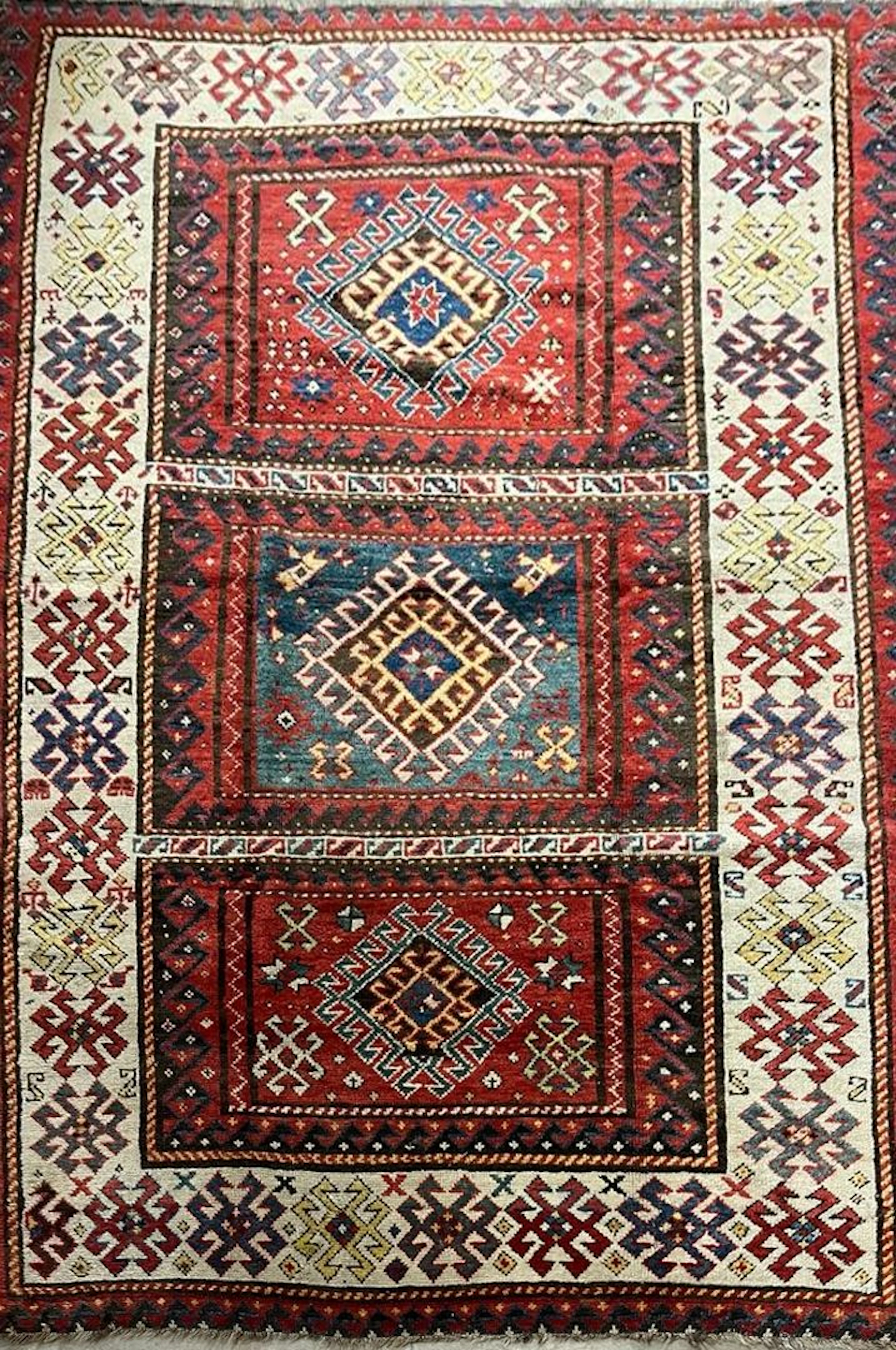 Rare et exceptionnel Kazak Caucase Vers 1880 195... - Lot 28 - Rossini