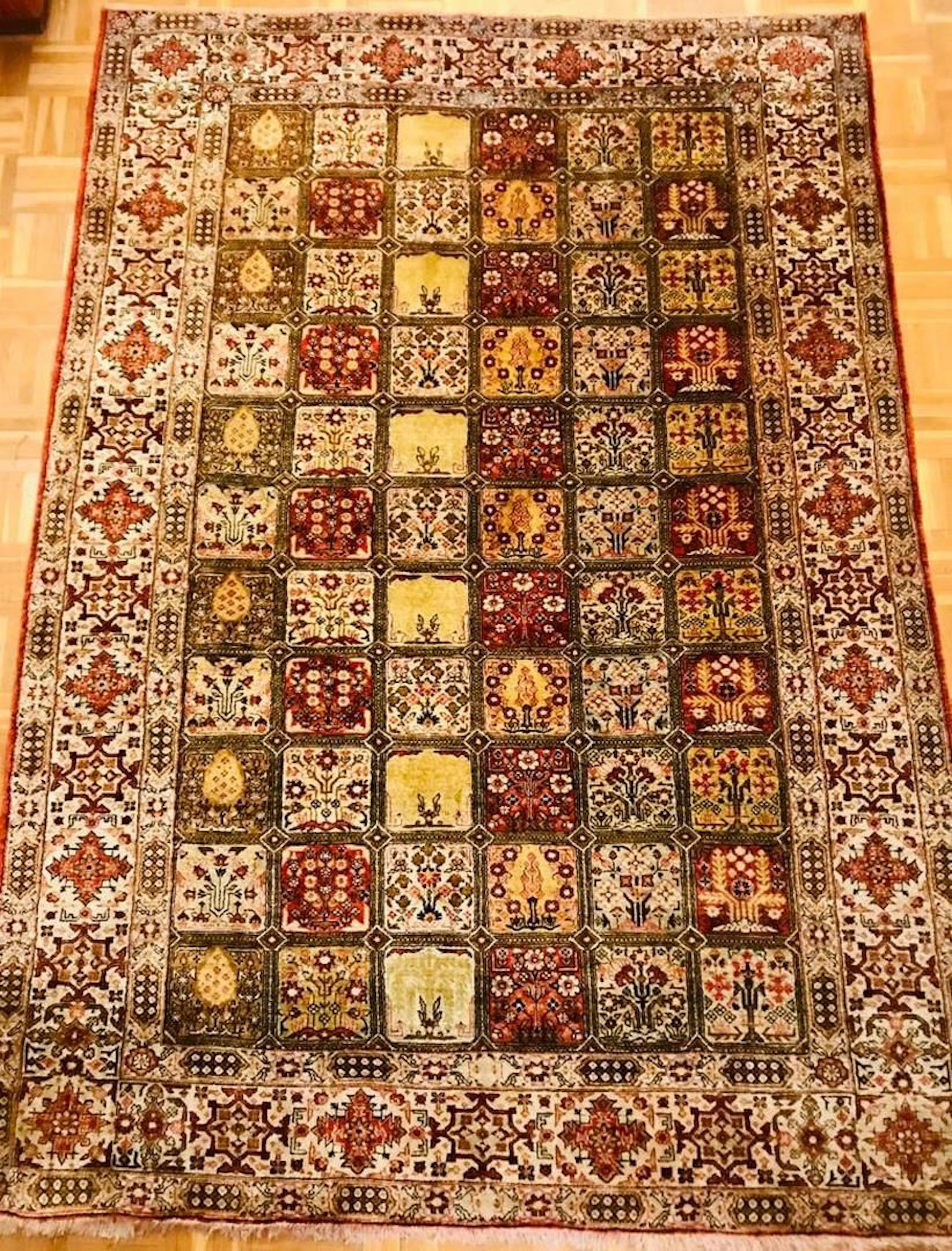 Fin Ghoum en soie Iran Époque du Shah Vers... - Lot 44 - Rossini