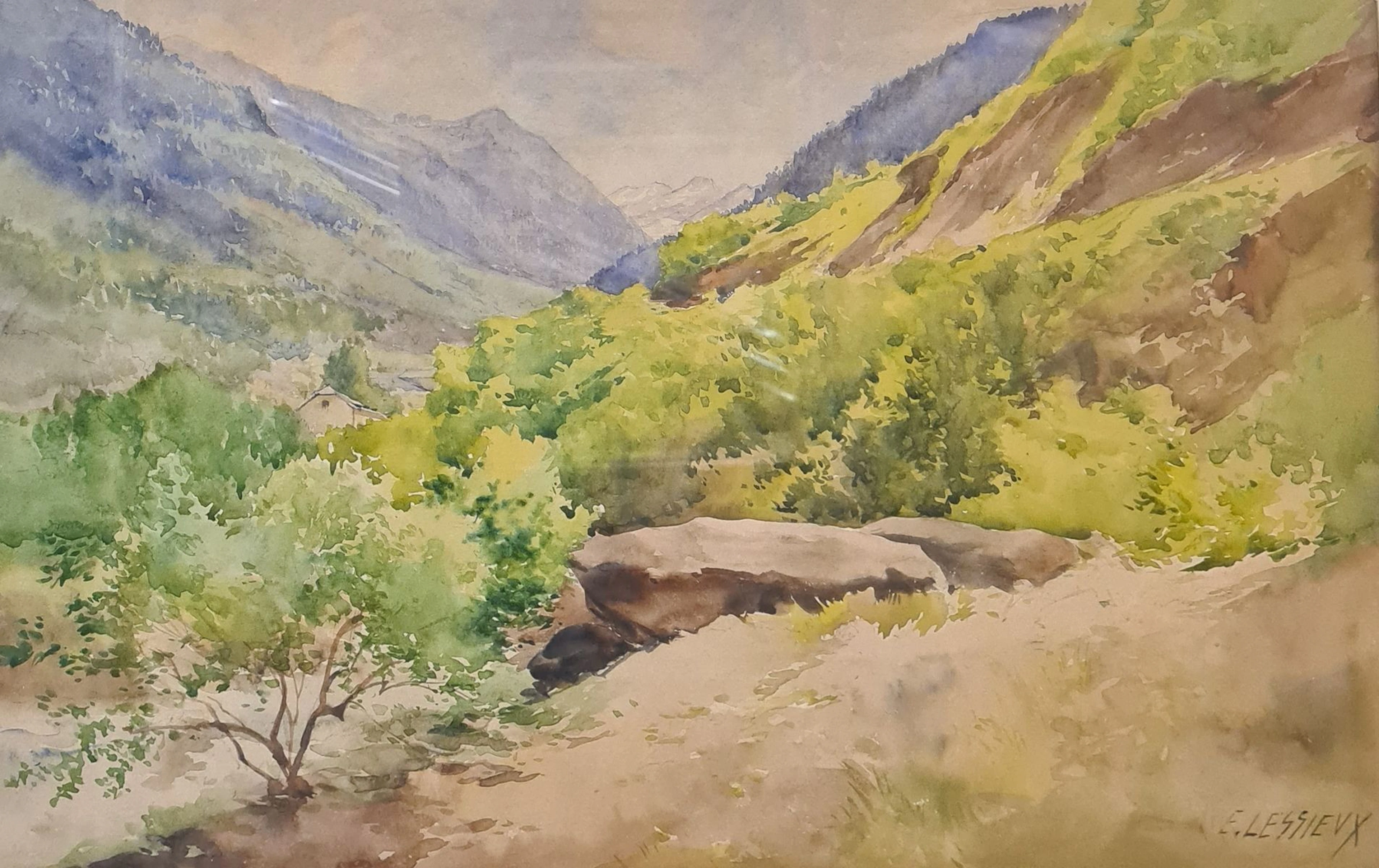 LESSIEUX Ernest (1848-1925) Gavarnie
