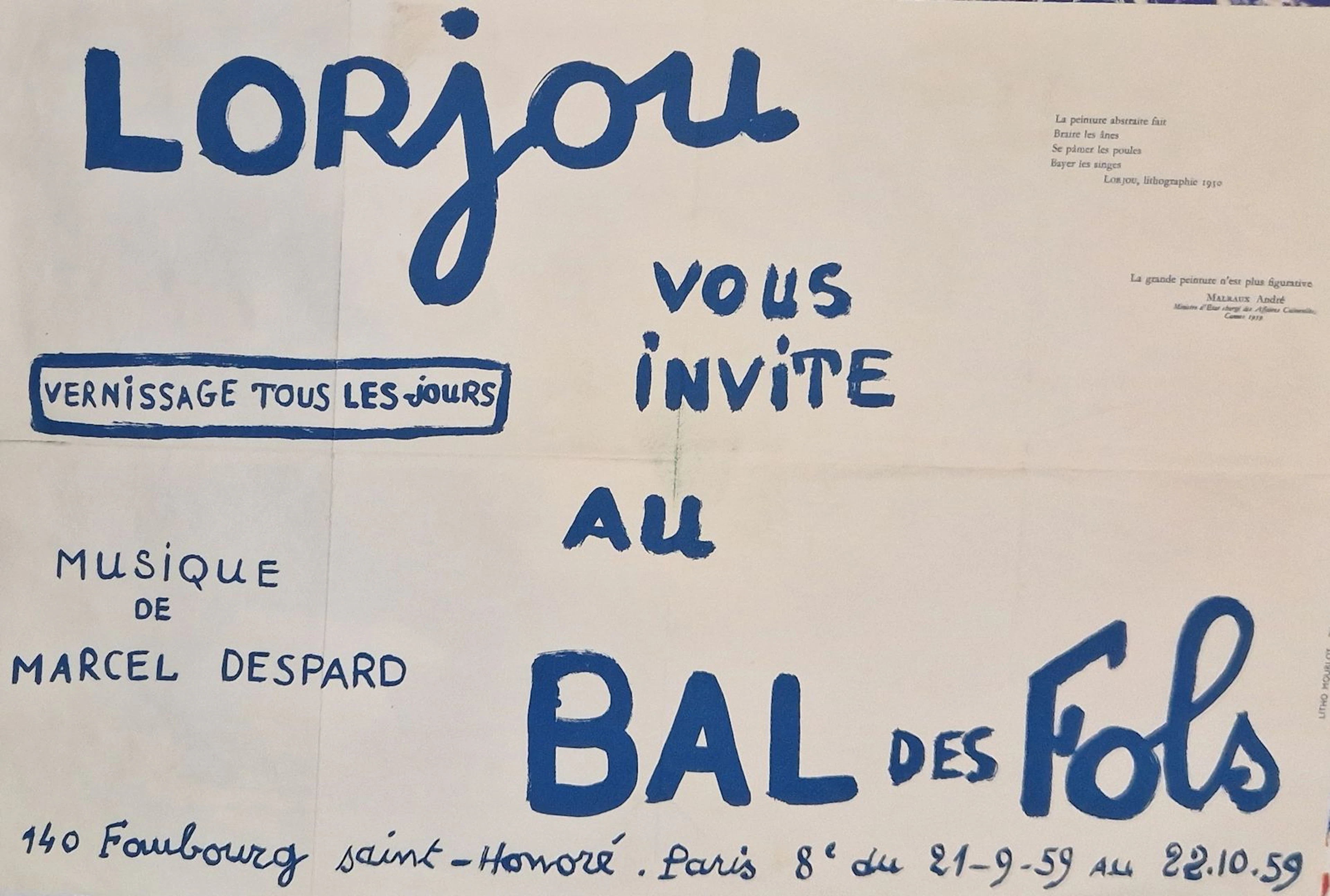 LORJOU Bernard (1908-1986) Suite d'affiches... - Lot 64 - Rossini