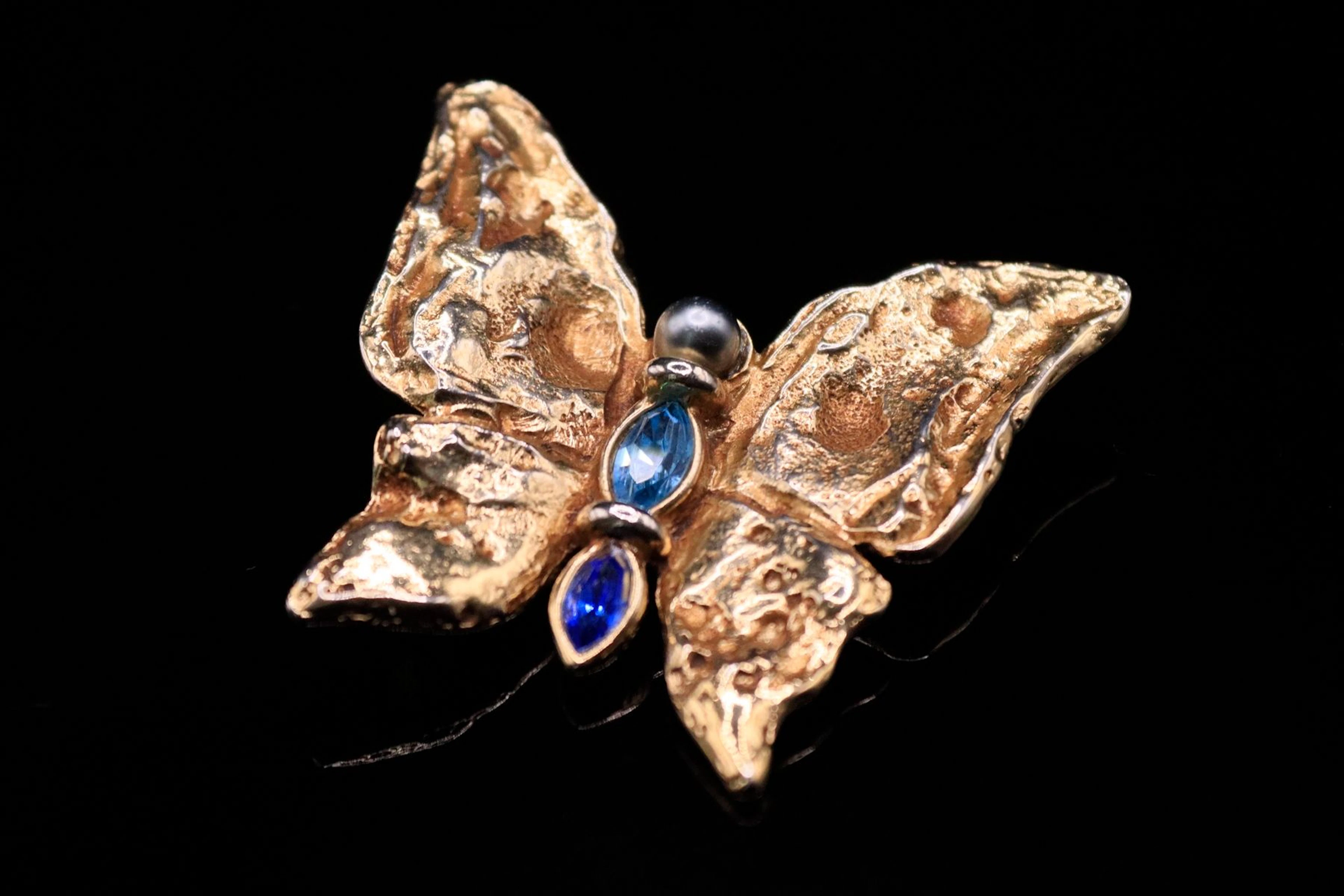 YVES SAINT LAURENT Importante broche papillon... - Lot 133 - Rossini