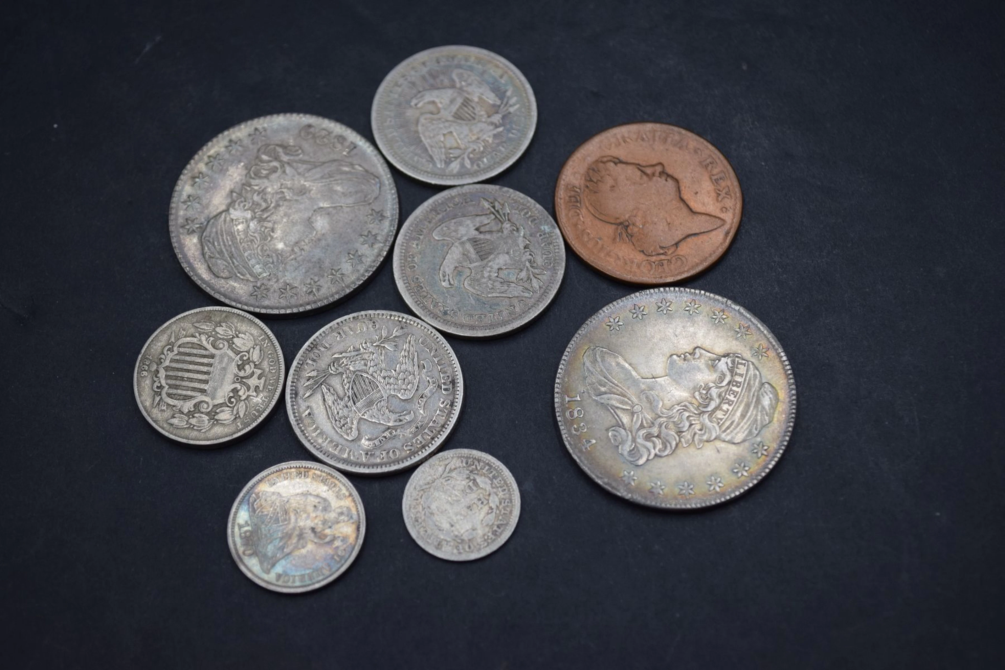 ETATS-UNIS Lot de 9 monnaies en argent et... - Lot 72 - Rossini
