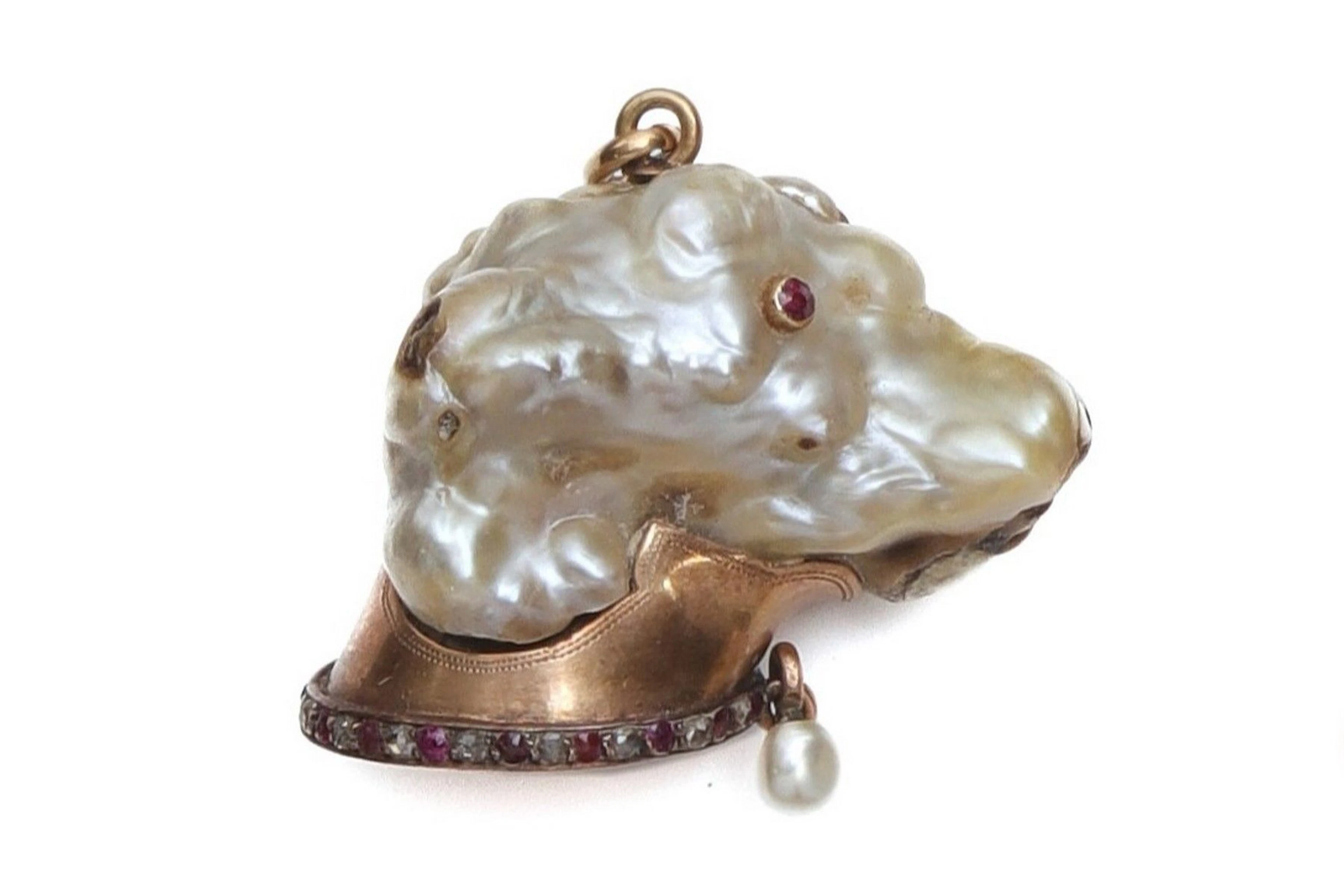 Pendentif en soufflure de perle représentant... - Lot 142 - Rossini