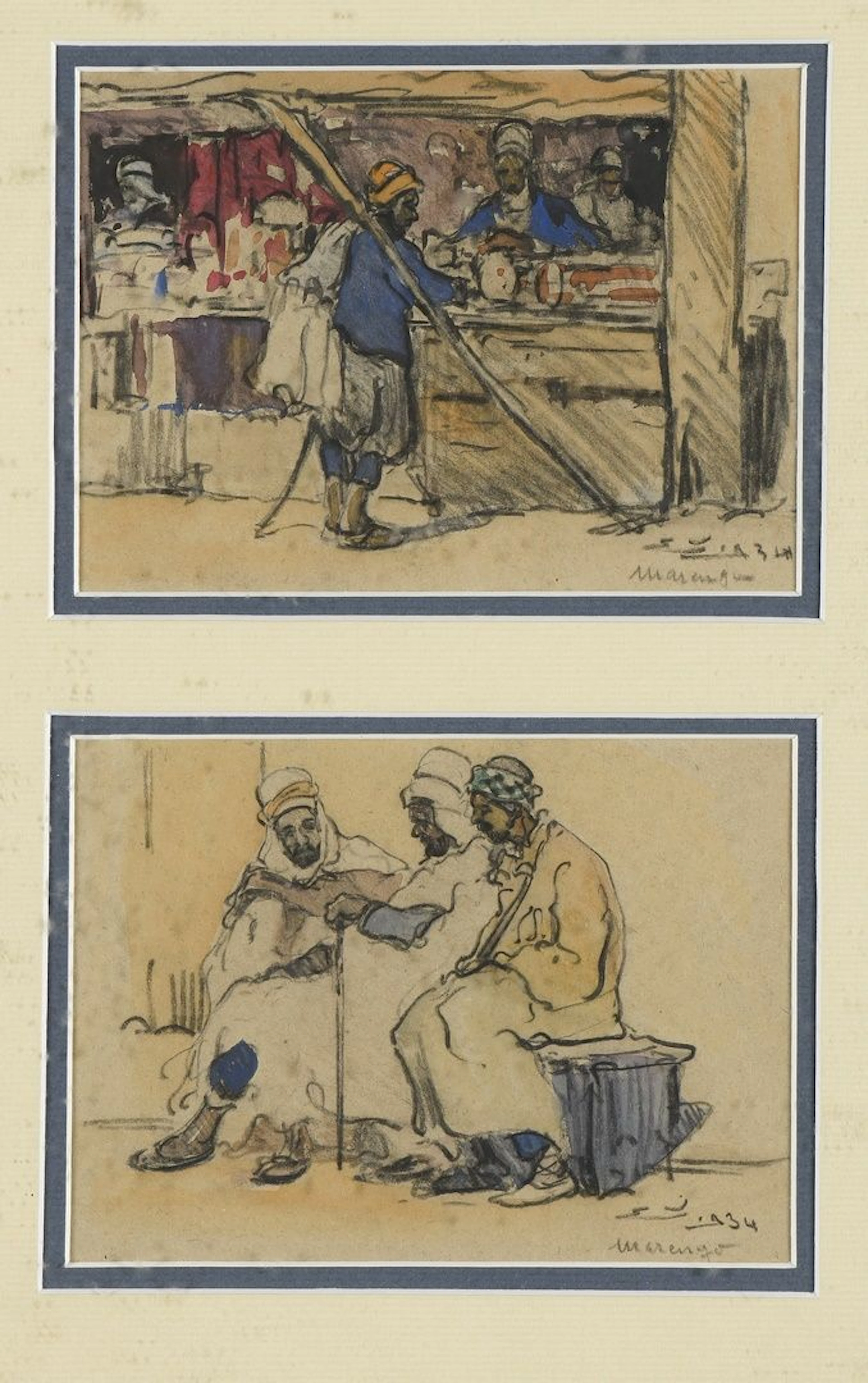 VILLON Eugène, 1879-1951 Marchand à Marengo... - Lot 35 - Rossini
