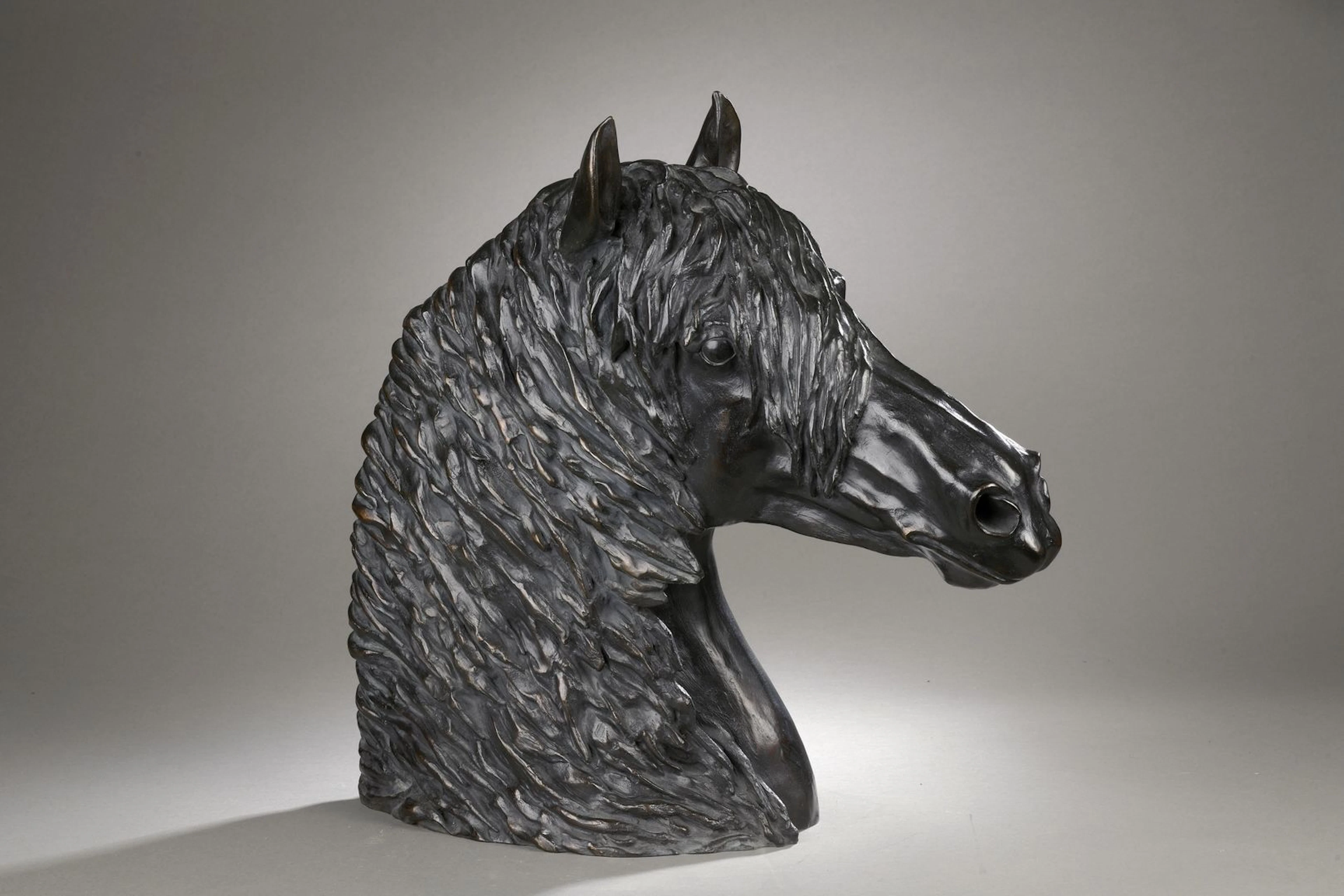 DAVID José Maria, 1944-2015 Tête de cheval bronze... - Lot 193 - Rossini