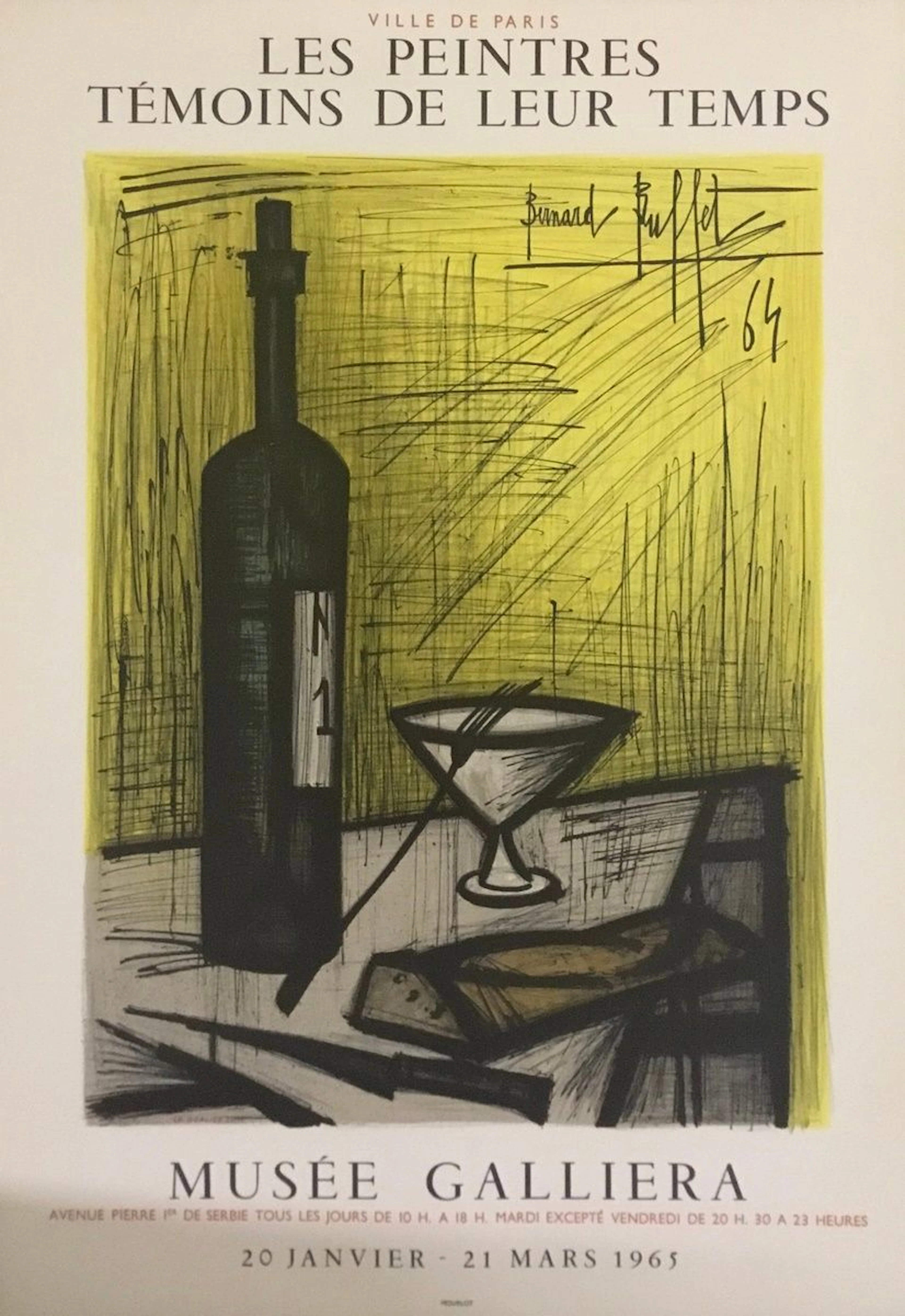 BUFFET Bernard Affiche en lithographie 1965,... - Lot 19 - Rossini