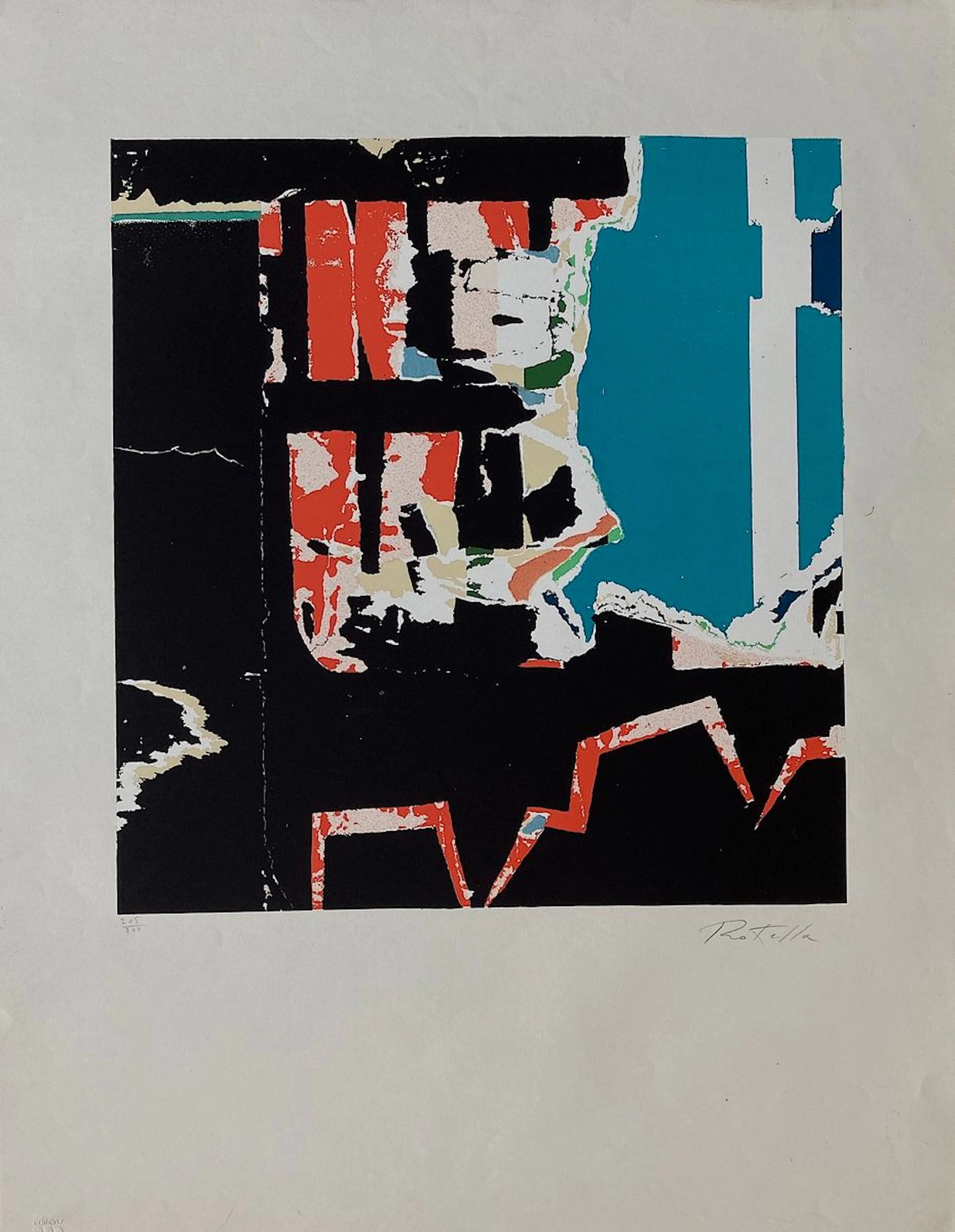 ROTELLA Mimmo Sérigraphie originale, signée... - Lot 373 - Rossini