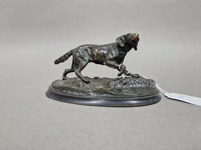 MÈNE Pierre Jules, d'après, Épagneul à l'arrêt, bronze... - Lot 21 - Rossini