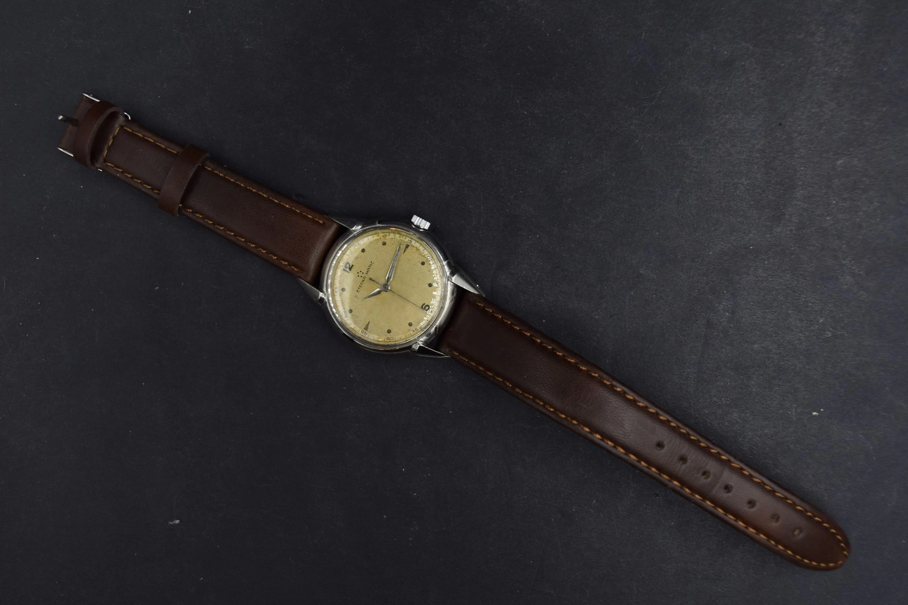 ETERNA MATIC Montre bracelet d'homme, index... - Lot 526 - Rossini
